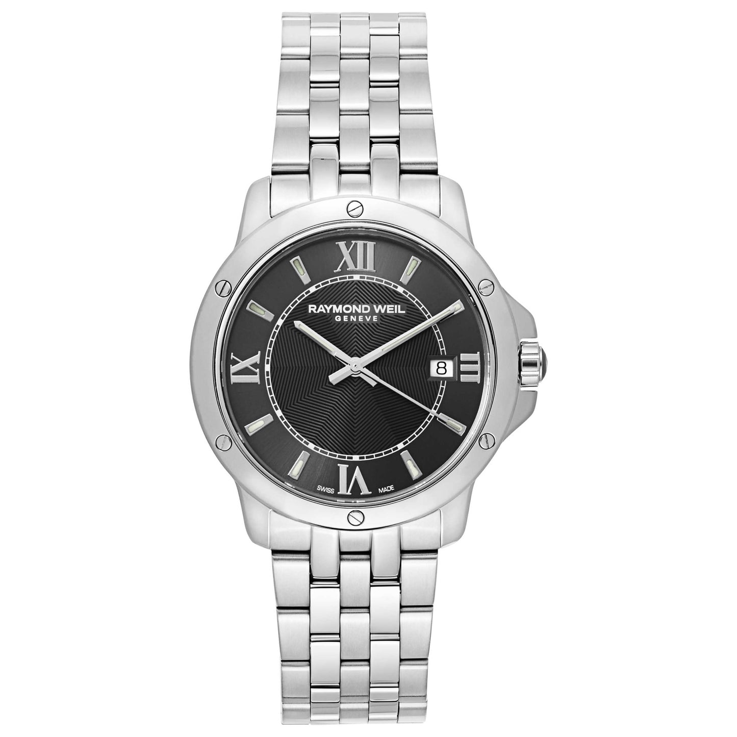 Front view of Raymond Weil Tango Men's Swiss Quartz (Battery-Powered) Watch 5591-ST-00607