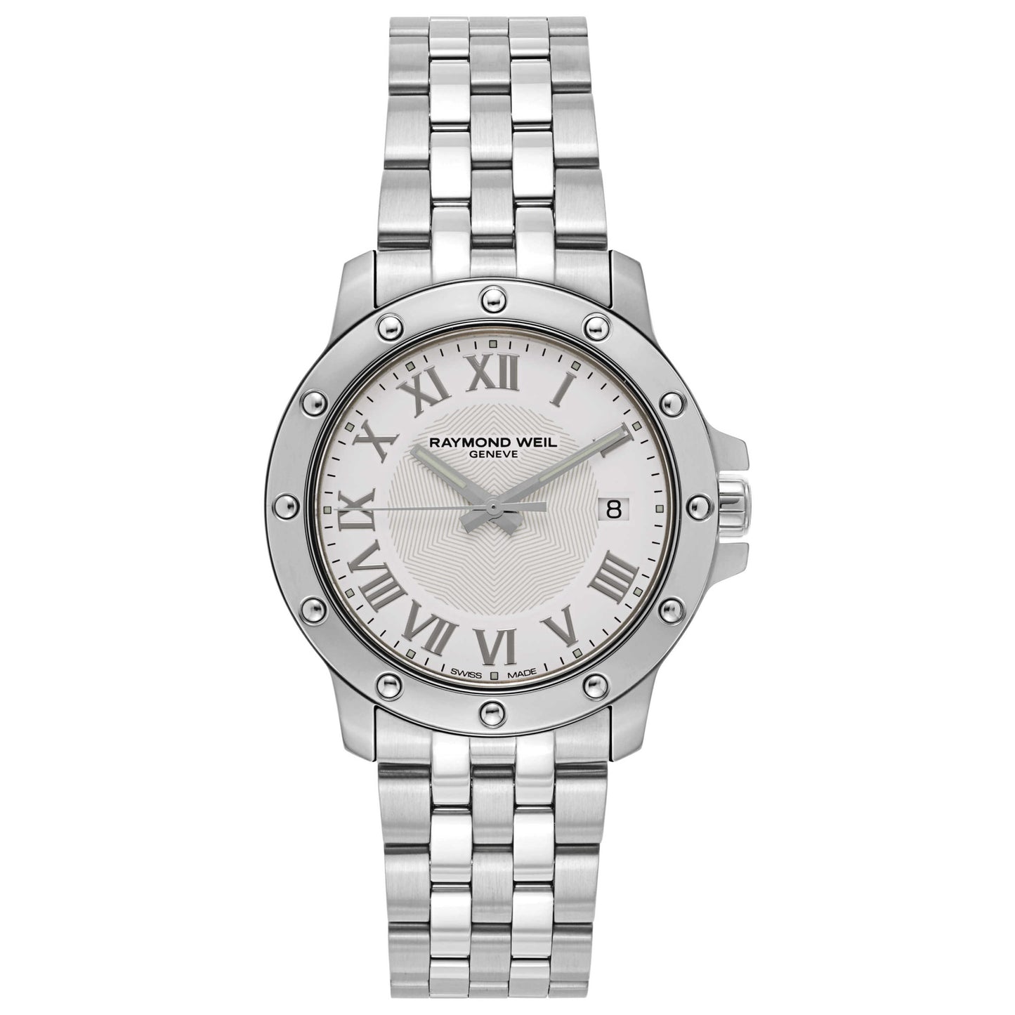 Front view of Raymond Weil Tango Men's Swiss Quartz (Battery-Powered) Watch 5599-ST-00308