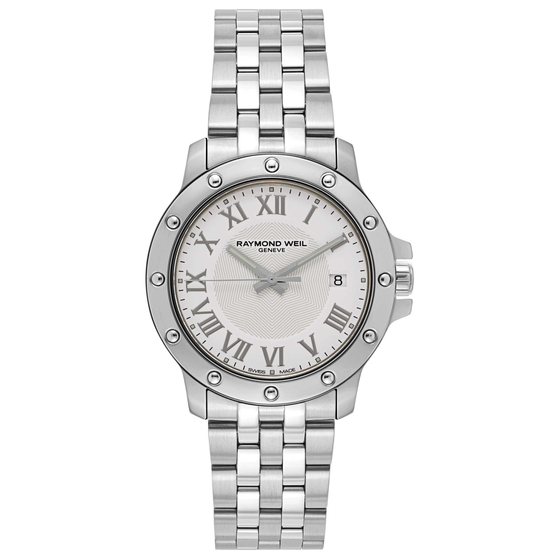 Front view of Raymond Weil Tango Men's Swiss Quartz (Battery-Powered) Watch 5599-ST-00308
