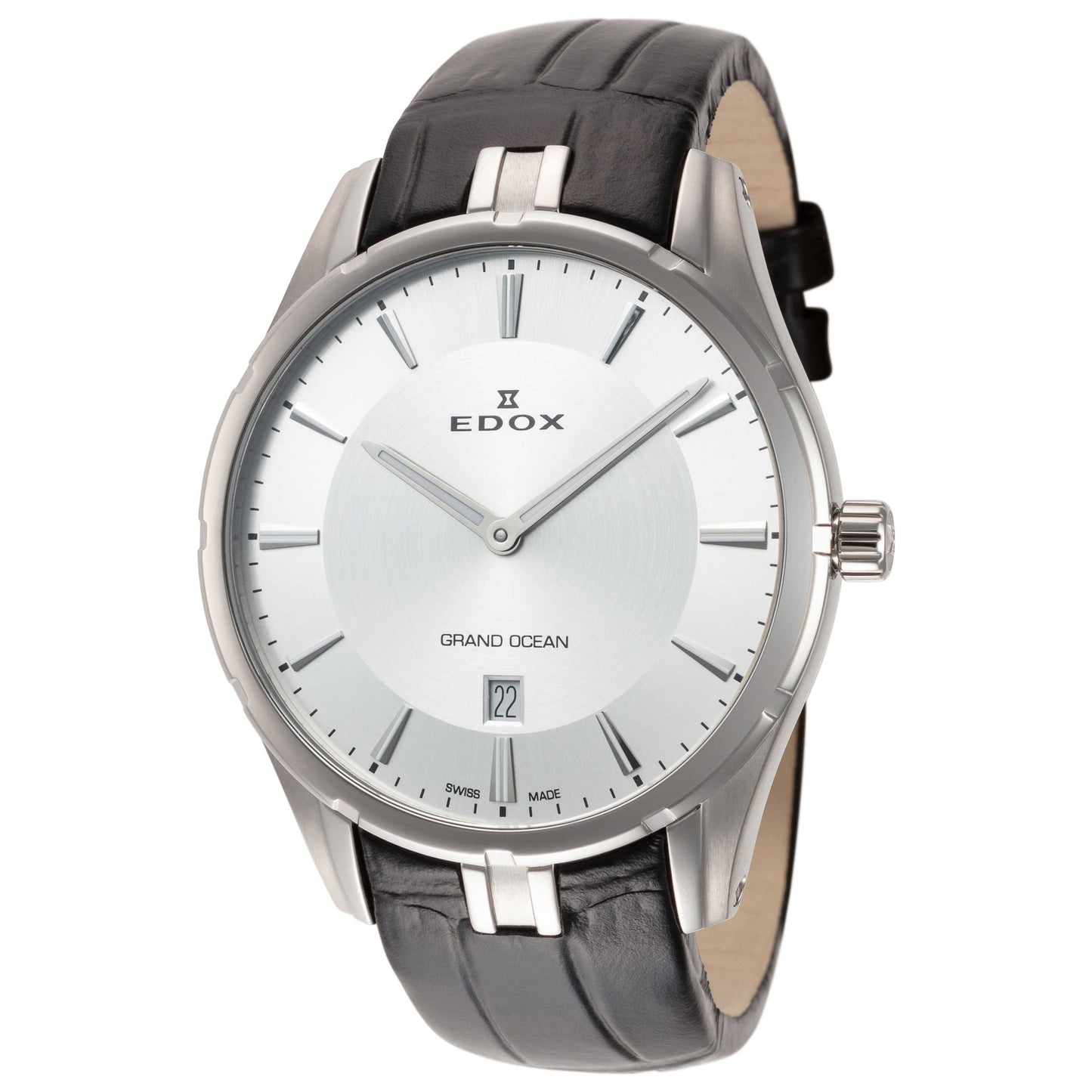 Front view of Edox Grand Ocean Men's Quartz Watch 56002-3C-AIN
