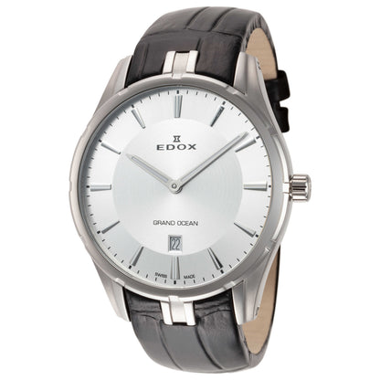 Front view of Edox Grand Ocean Men's Quartz Watch 56002-3C-AIN