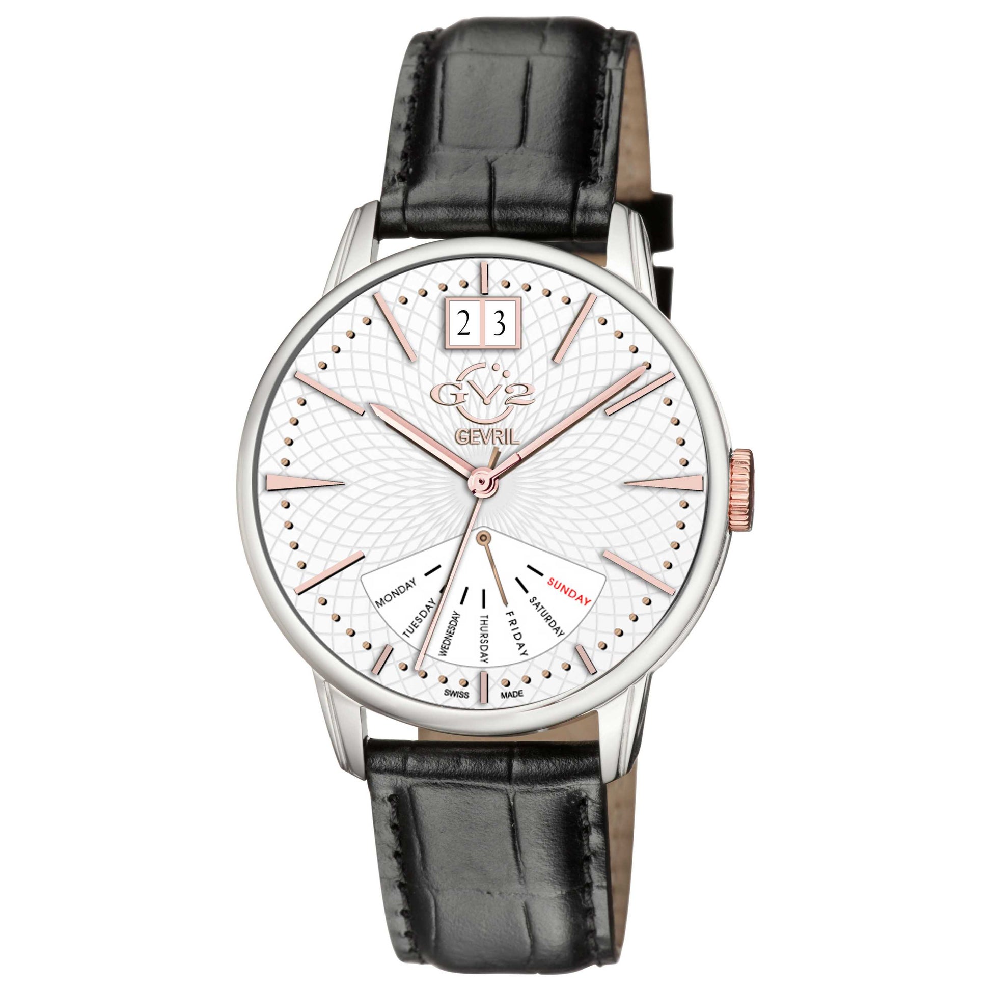 Front view of GV2 by Gevril Rovescio Men's Quartz Watch 56202