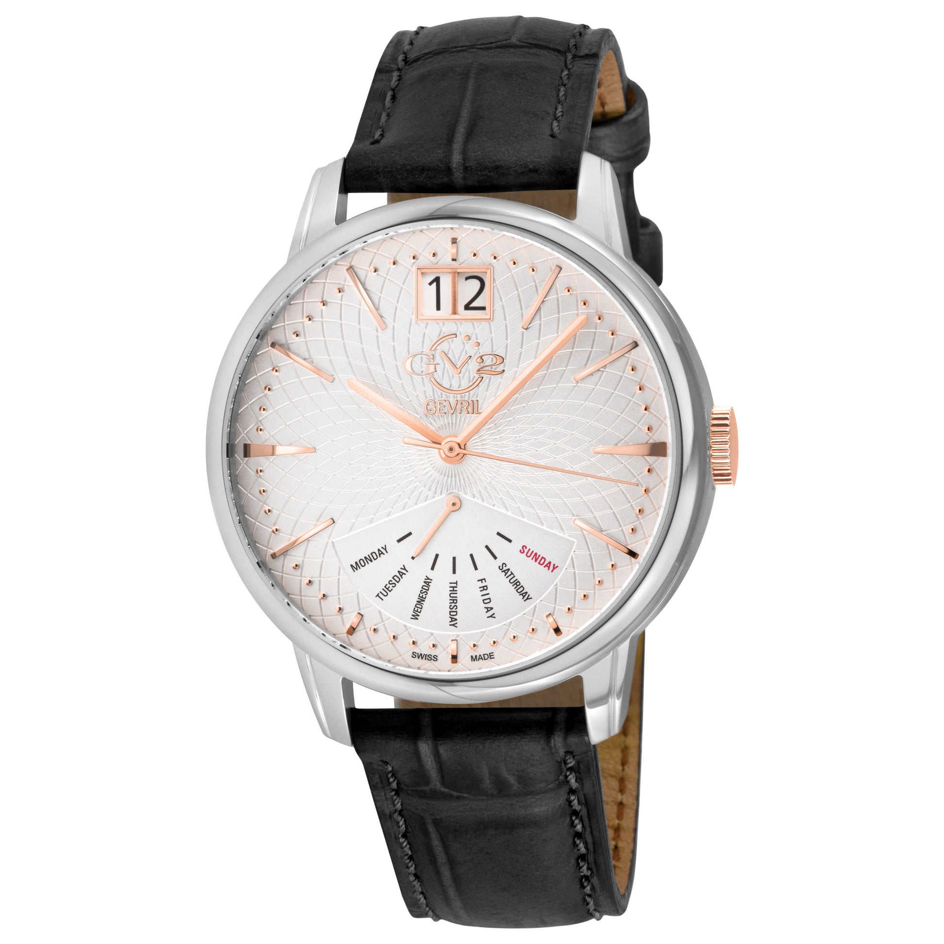 Front view of GV2 by Gevril Rovescio Men's Quartz Watch 56211