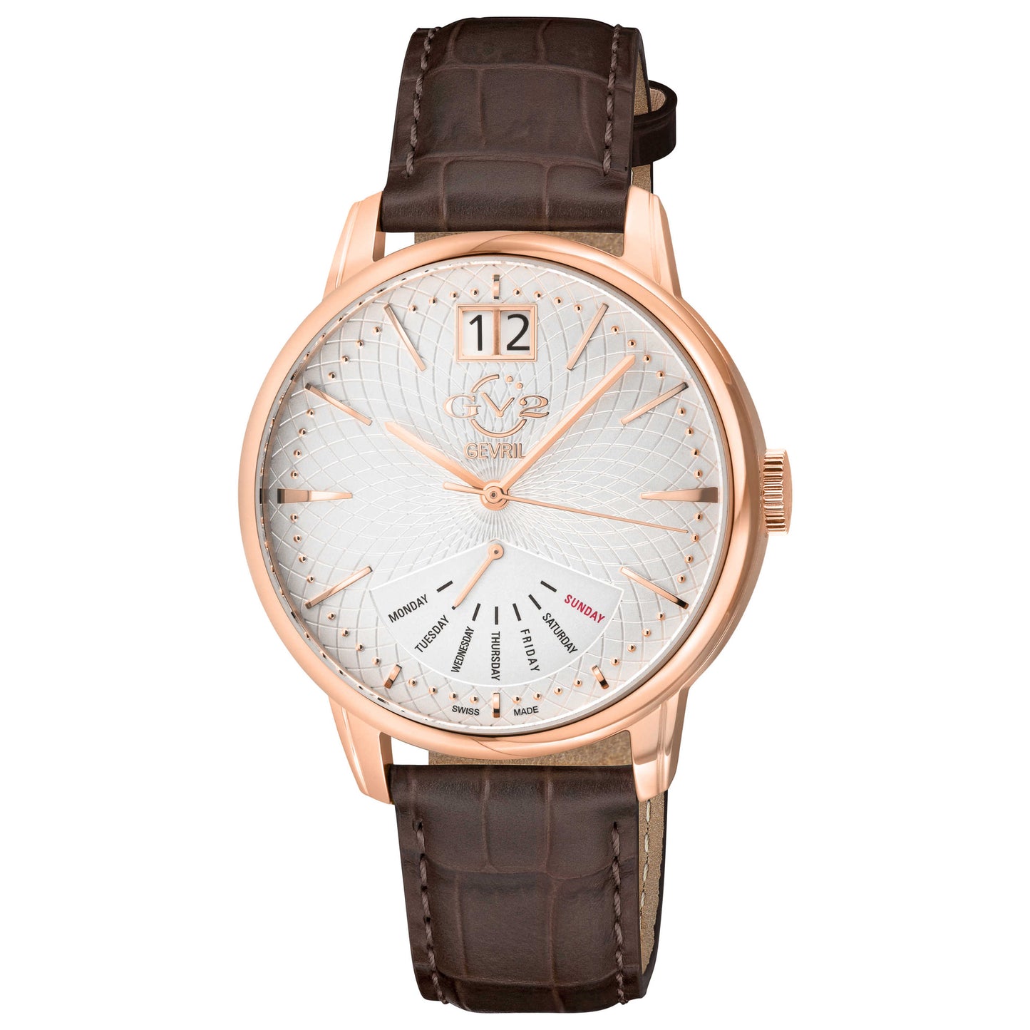 Front view of GV2 by Gevril Rovescio Men's Quartz Watch 56212
