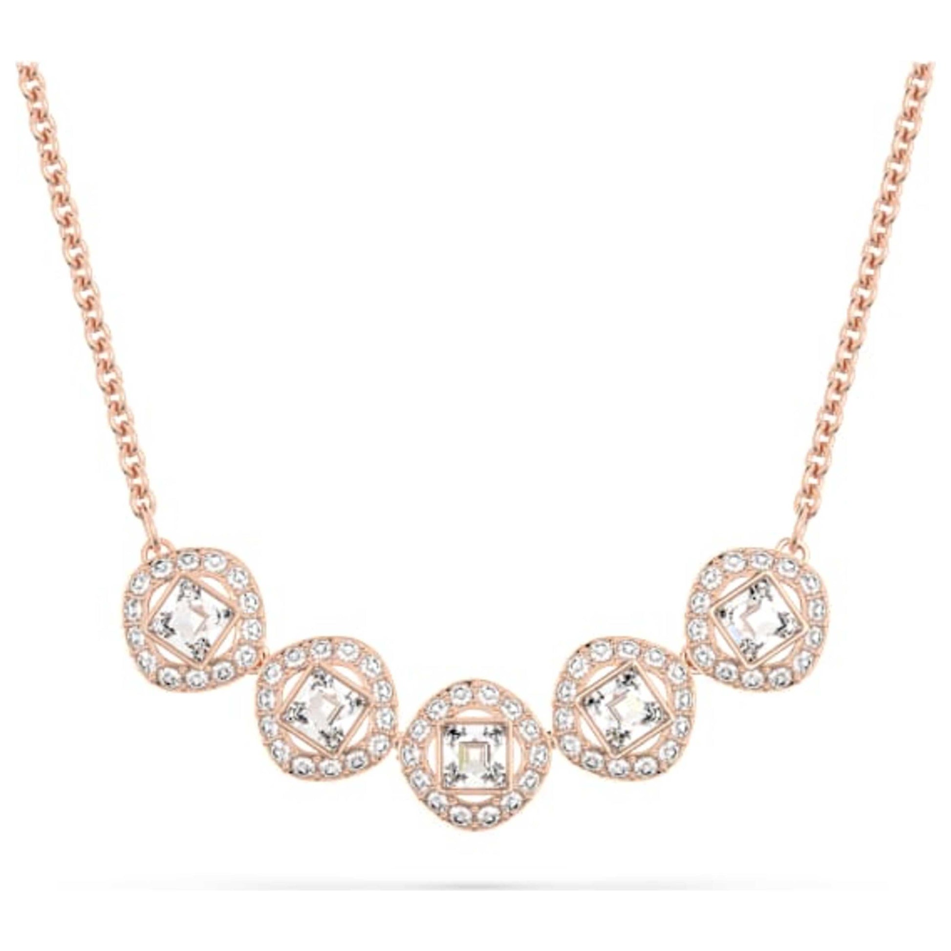 Front view of Swarovski Angelic Square Women's Necklace 5646715