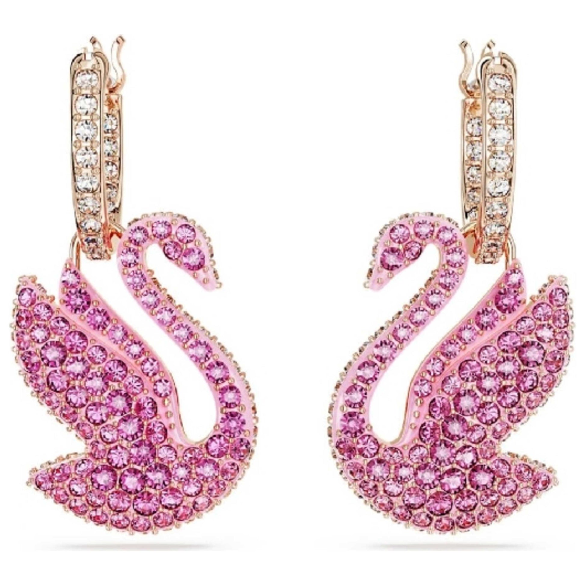Front view of Swarovski Iconic Swan Women's Earrings 5660029