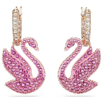 Front view of Swarovski Iconic Swan Women's Earrings 5660029