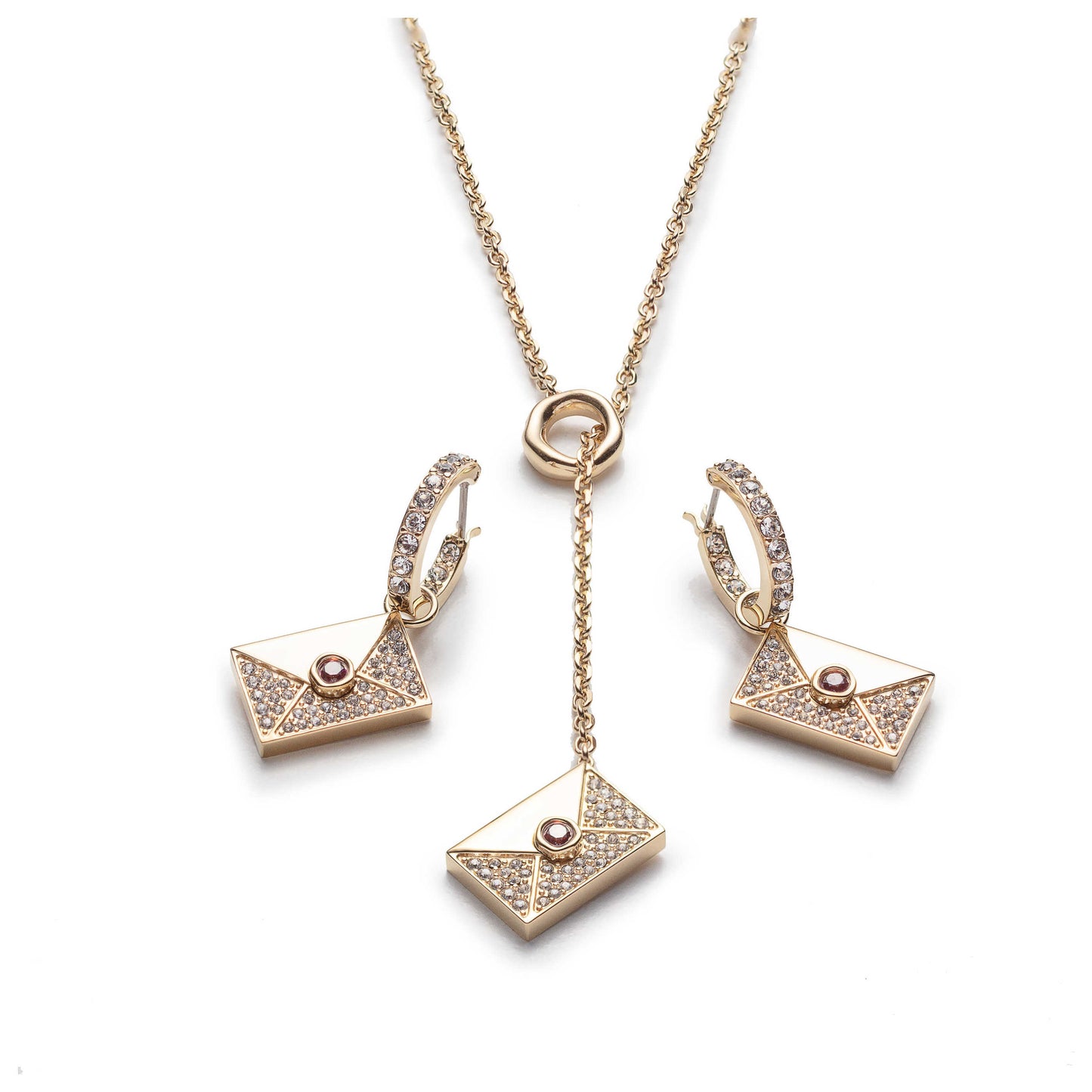 Front view of Swarovski Letra Women's Jewelry Set 5665865