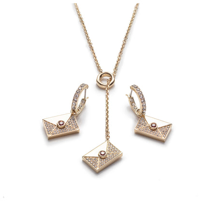 Front view of Swarovski Letra Women's Jewelry Set 5665865