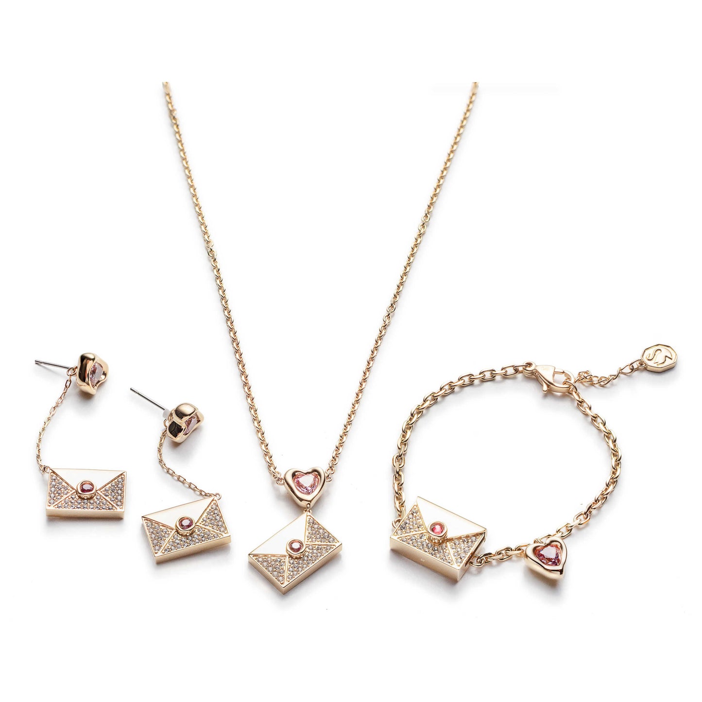 Front view of Swarovski Letra Women's Jewelry Set 5665866