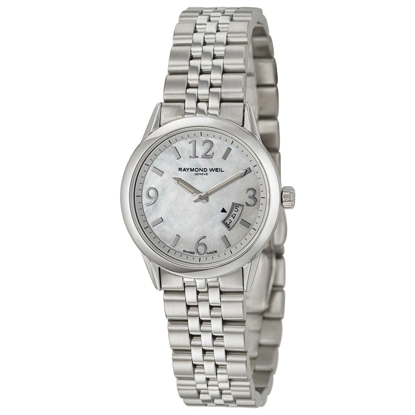 Front view of Raymond Weil Freelancer Women's Swiss Quartz (Battery-Powered) Watch 5670-ST-05907
