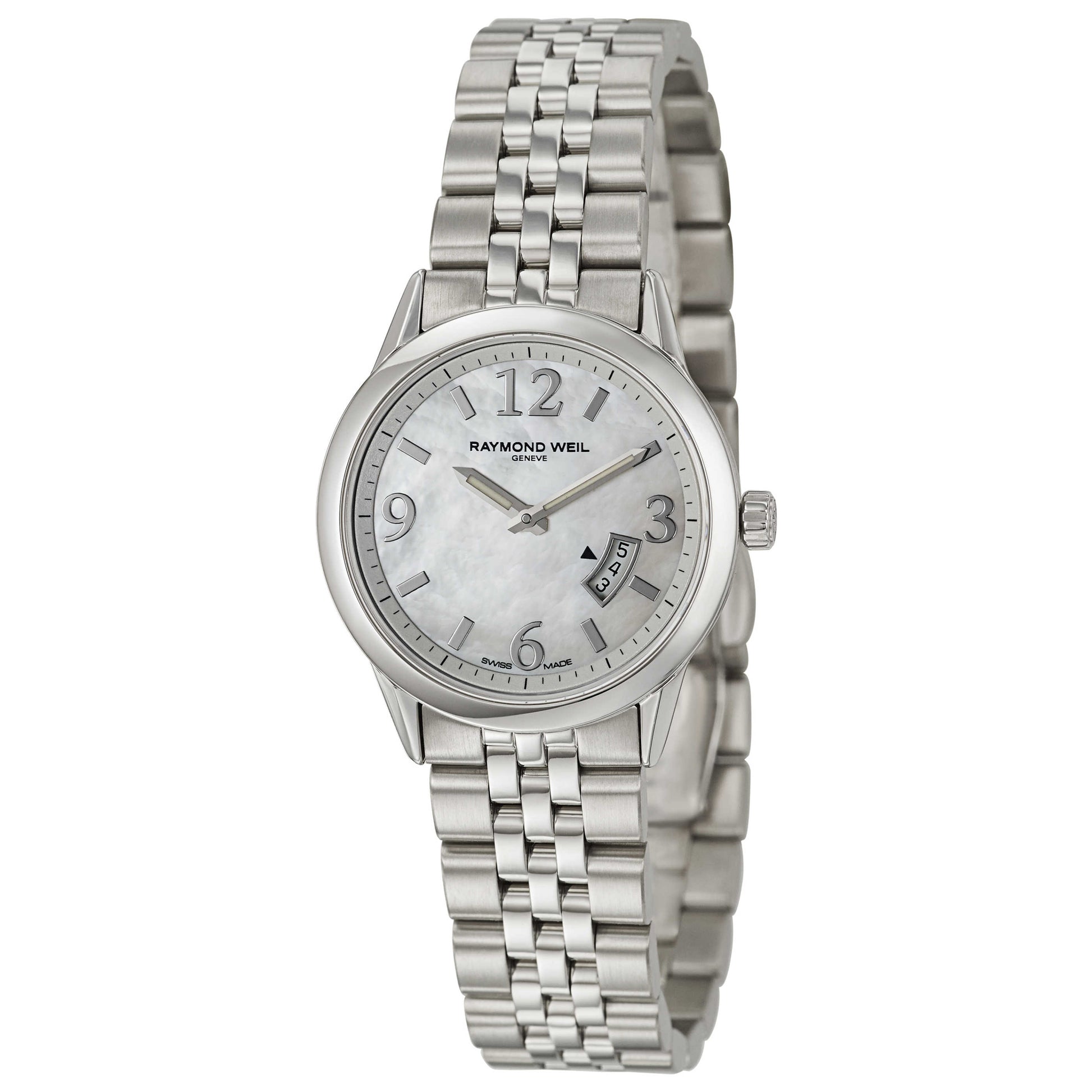 Front view of Raymond Weil Freelancer Women's Swiss Quartz (Battery-Powered) Watch 5670-ST-05907