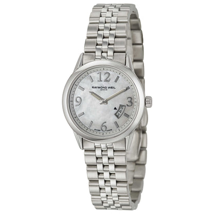 Front view of Raymond Weil Freelancer Women's Swiss Quartz (Battery-Powered) Watch 5670-ST-05907