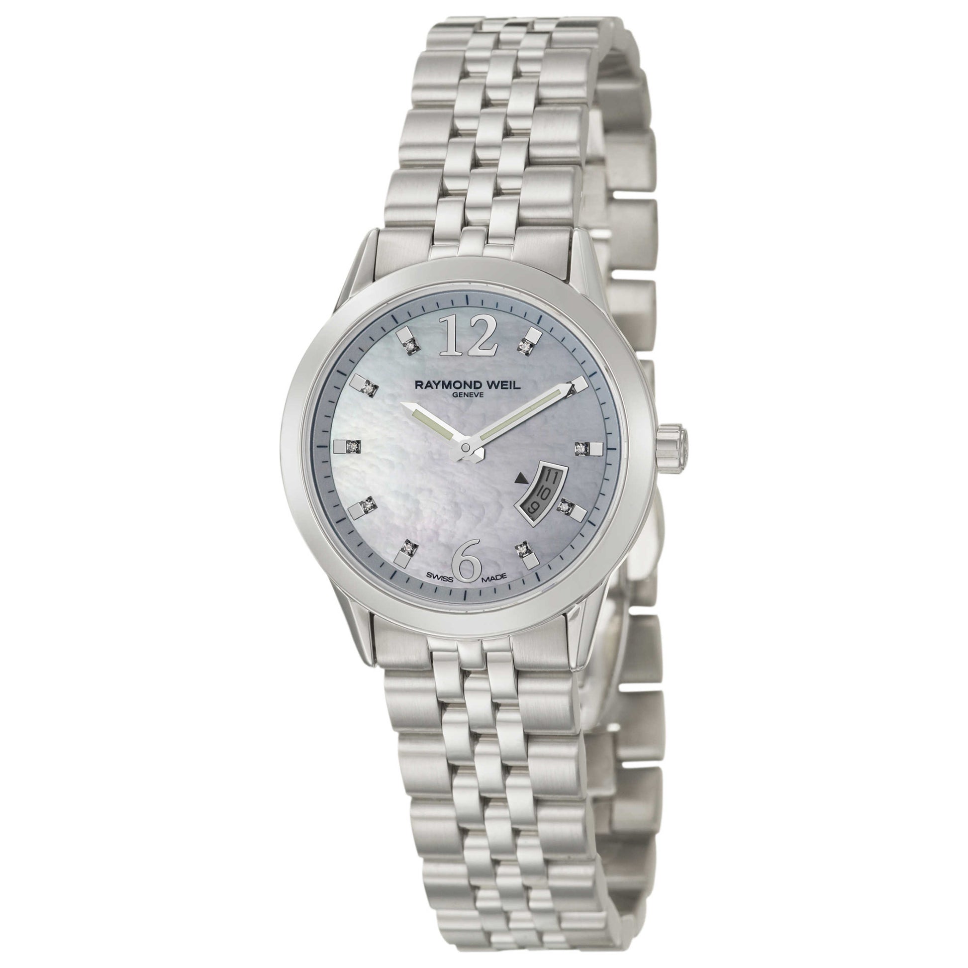 Front view of Raymond Weil Freelancer Women's Swiss Quartz (Battery-Powered) Watch 5670-ST-05985
