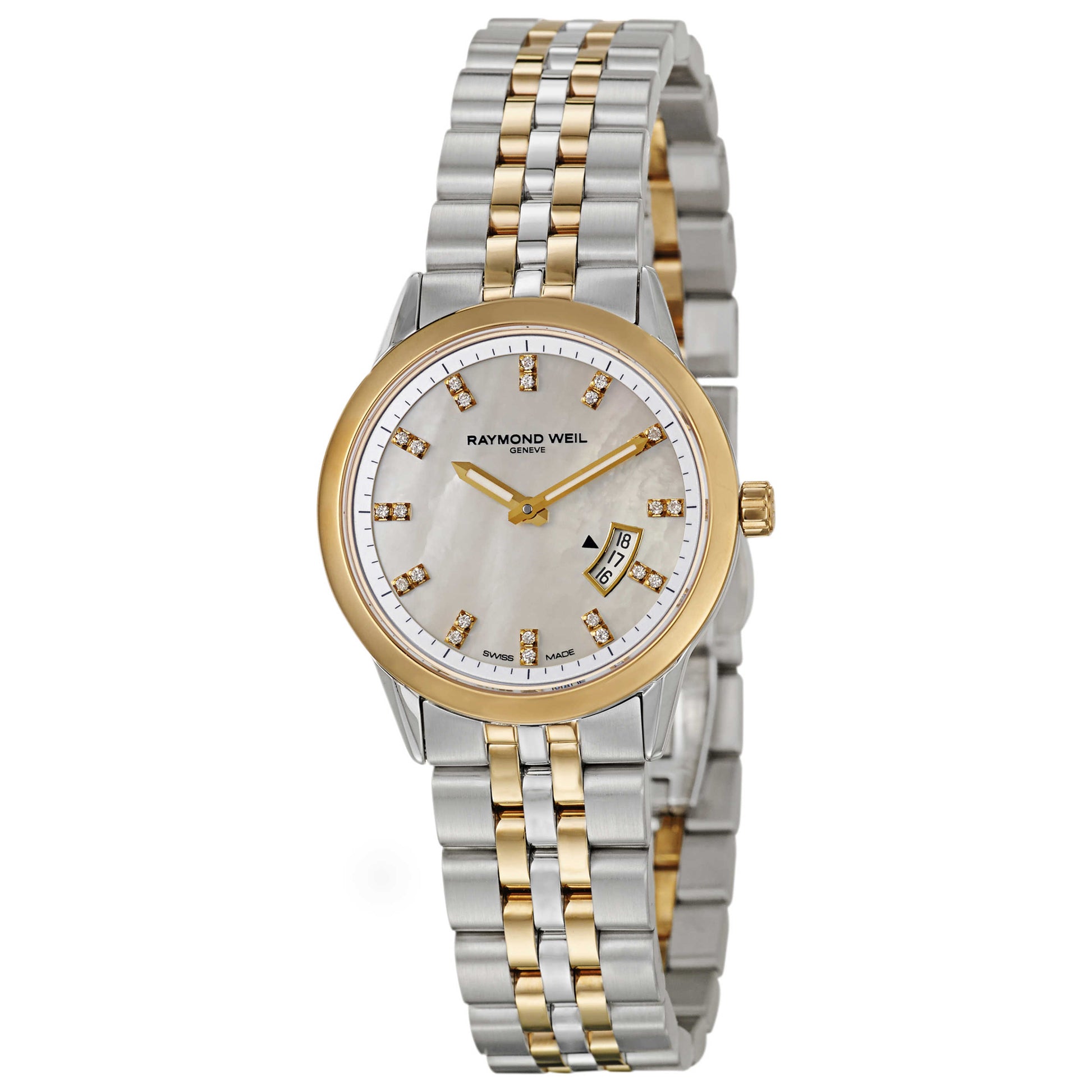 Front view of Raymond Weil Freelancer Women's Swiss Quartz (Battery-Powered) Watch 5670-STP-97091