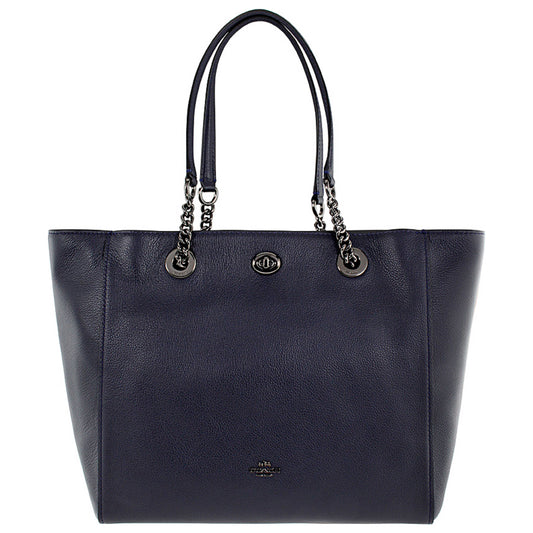 Front view of Coach Turnlock Women's Handbags 56830DKNAV