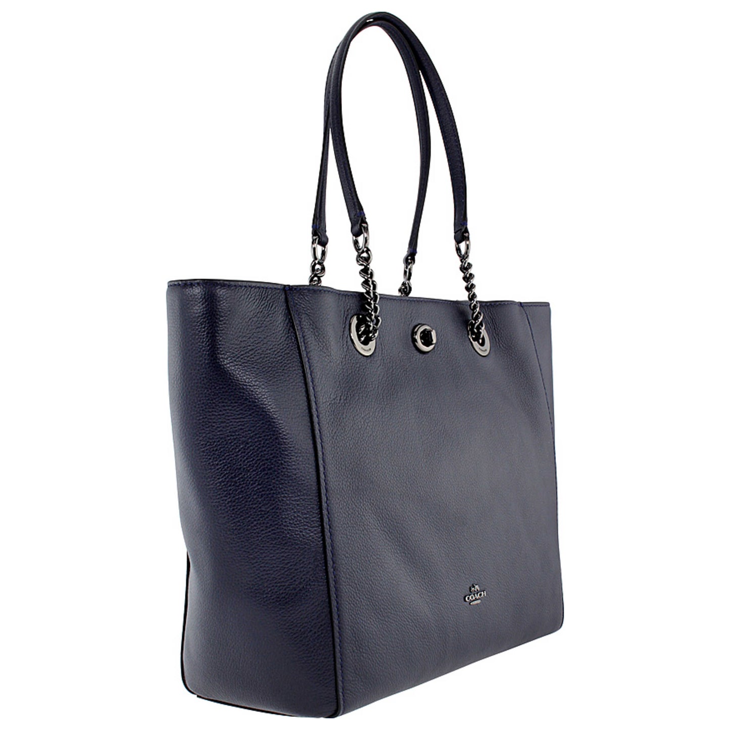 Coach Turnlock Women's Handbags 56830DKNAV - Image #3