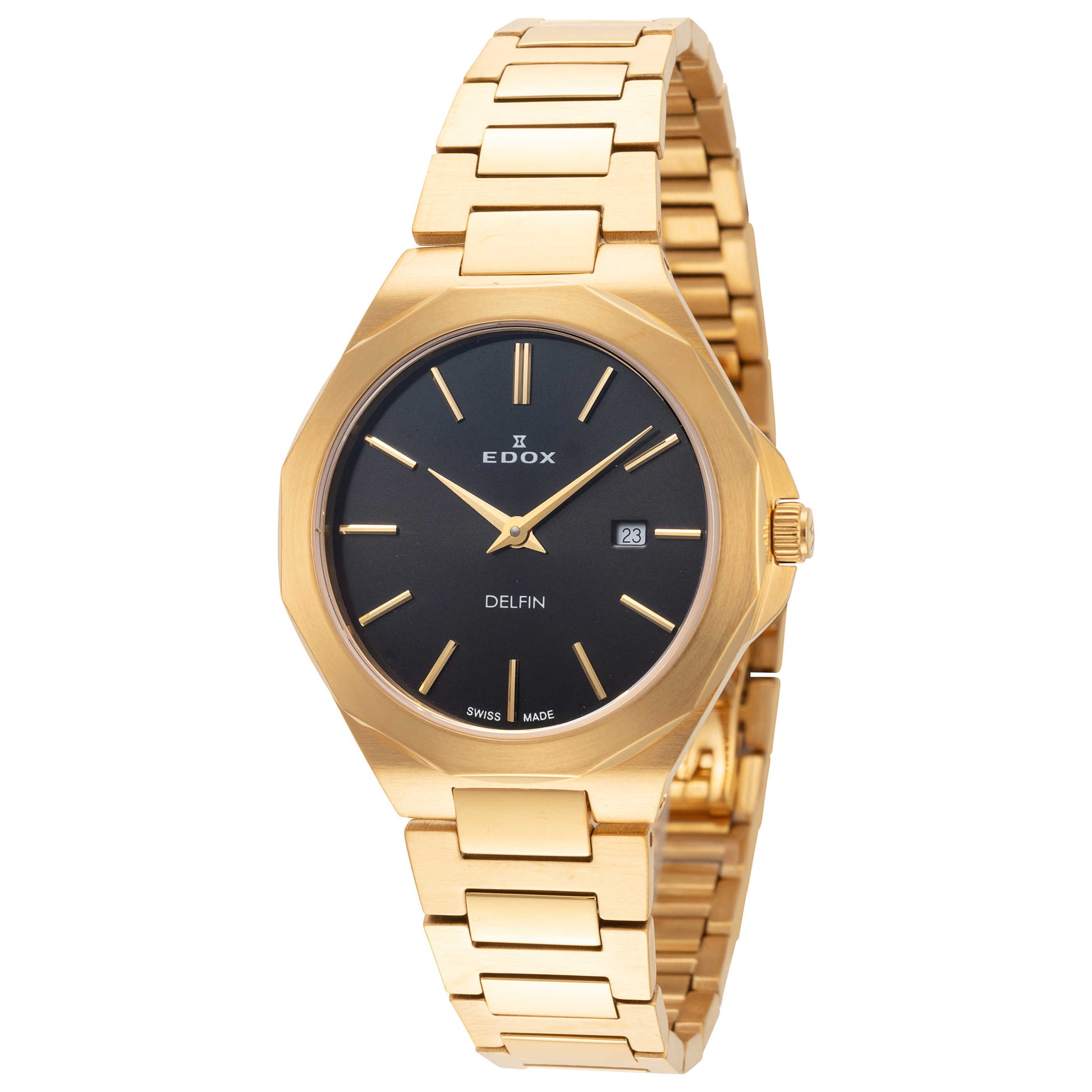 Front view of Edox Delfin Women's Quartz Watch 57005-37JM-NID