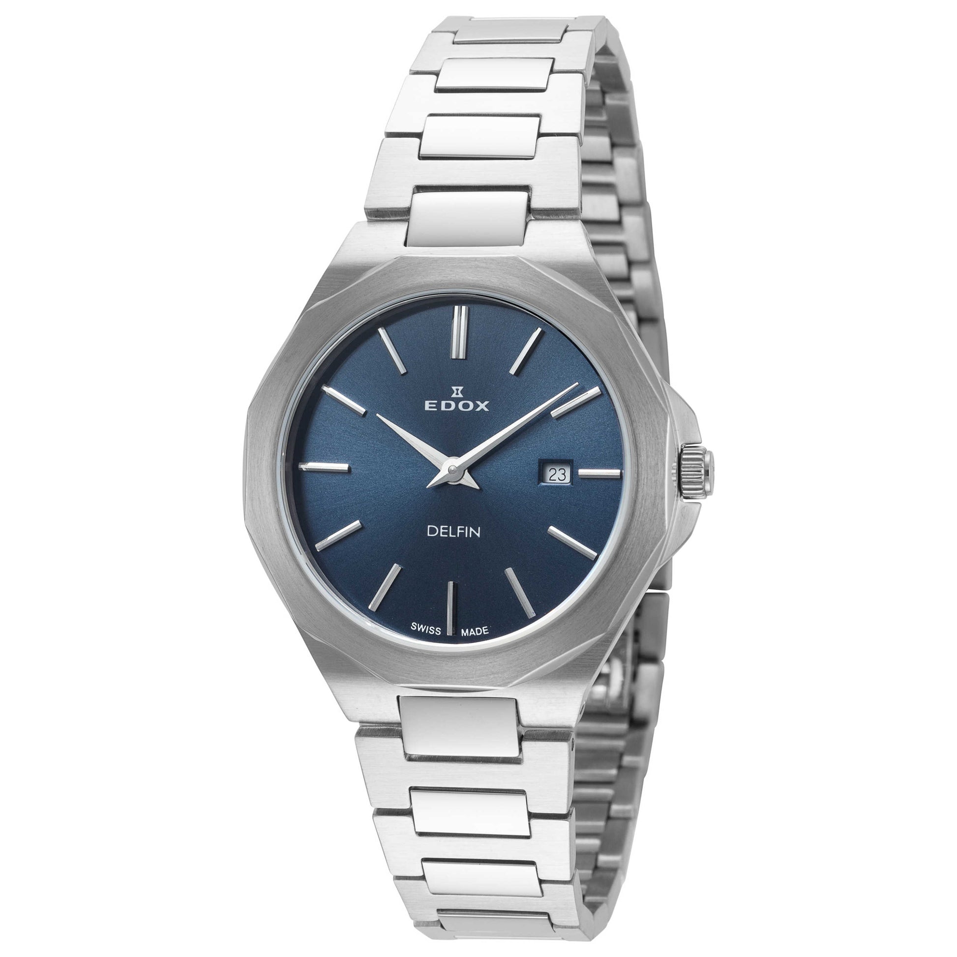 Front view of Edox Delfin Women's Quartz Watch 57005-3M-BUIN