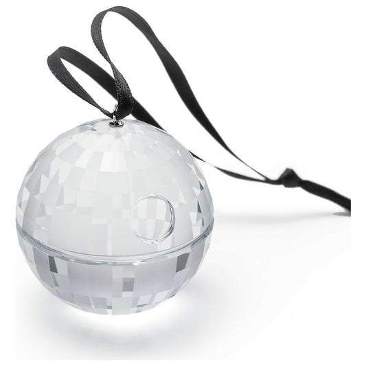 Front view of Swarovski Star Wars Death Star Ornament 5717268