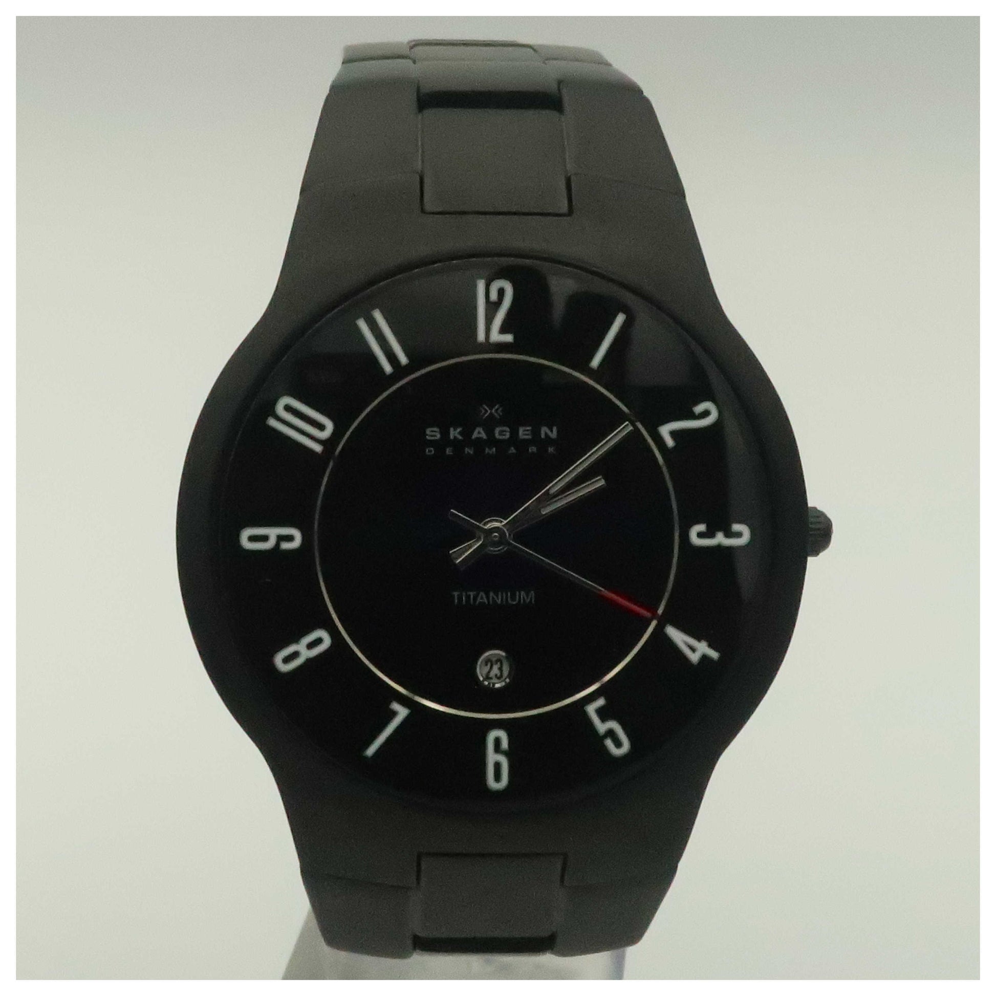 Front view of Skagen Titanium Men's Quartz Watch 572XLTMXB-PO2