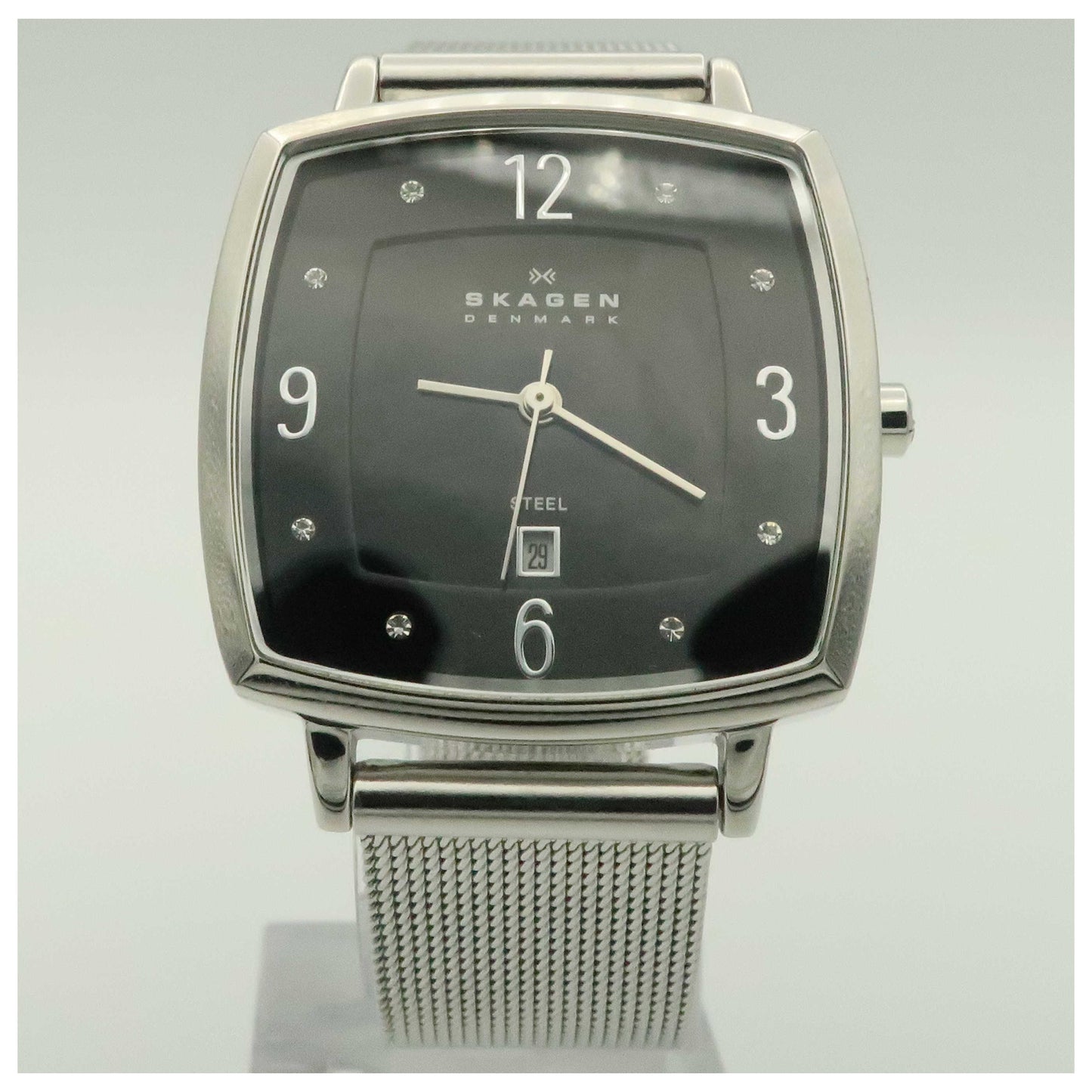 Front view of Skagen Mesh Women's Quartz Watch 577SSSB-PO