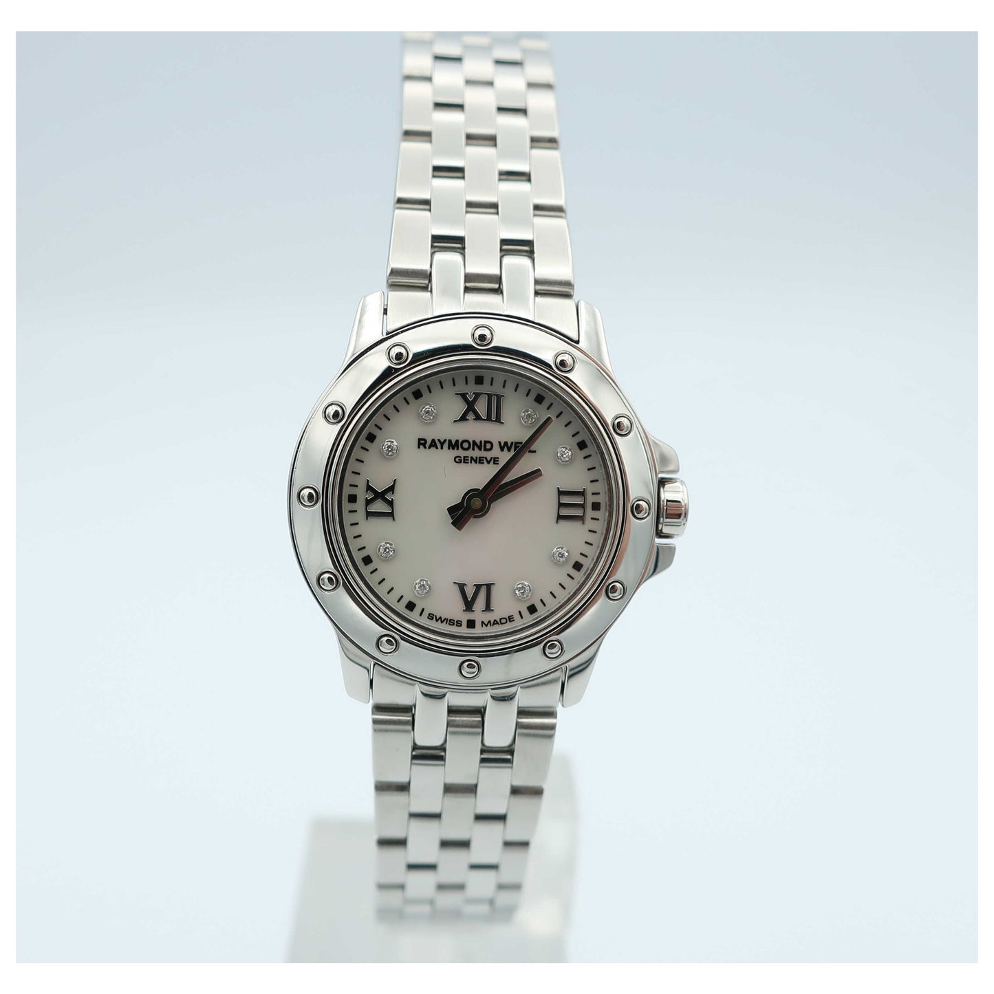 Front view of Raymond Weil Tango Women's Swiss Quartz (Battery-Powered) Watch 5799-ST-00995-SDV