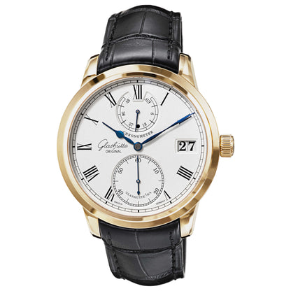 Front view of Glashutte Senator Men's Manual-Wind Watch 58-01-01-01-04