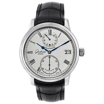 Front view of Glashutte Senator Men's Manual-Wind Watch 58-01-01-04-04