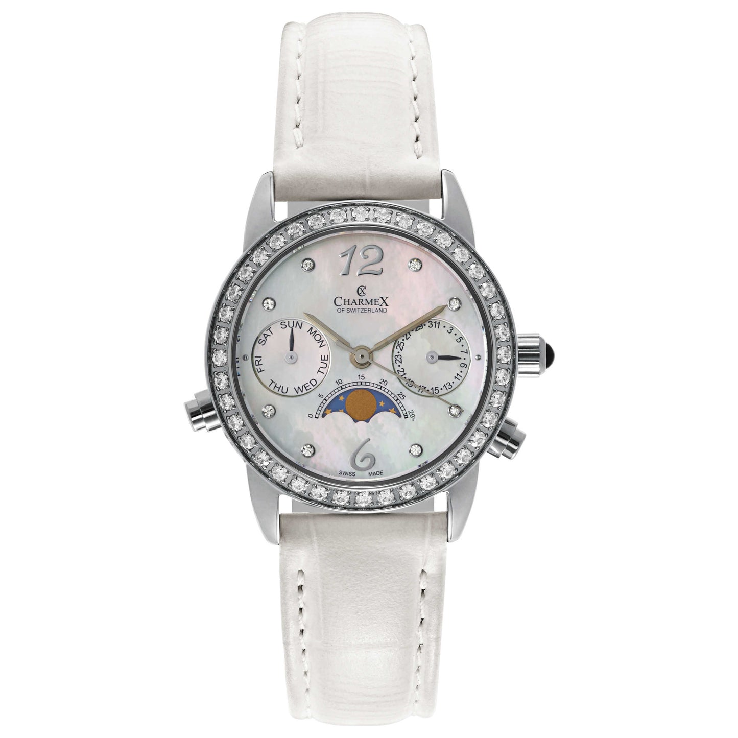 Front view of Charmex Mandalay Women's Swiss Quartz (Battery-Powered) Watch 5910