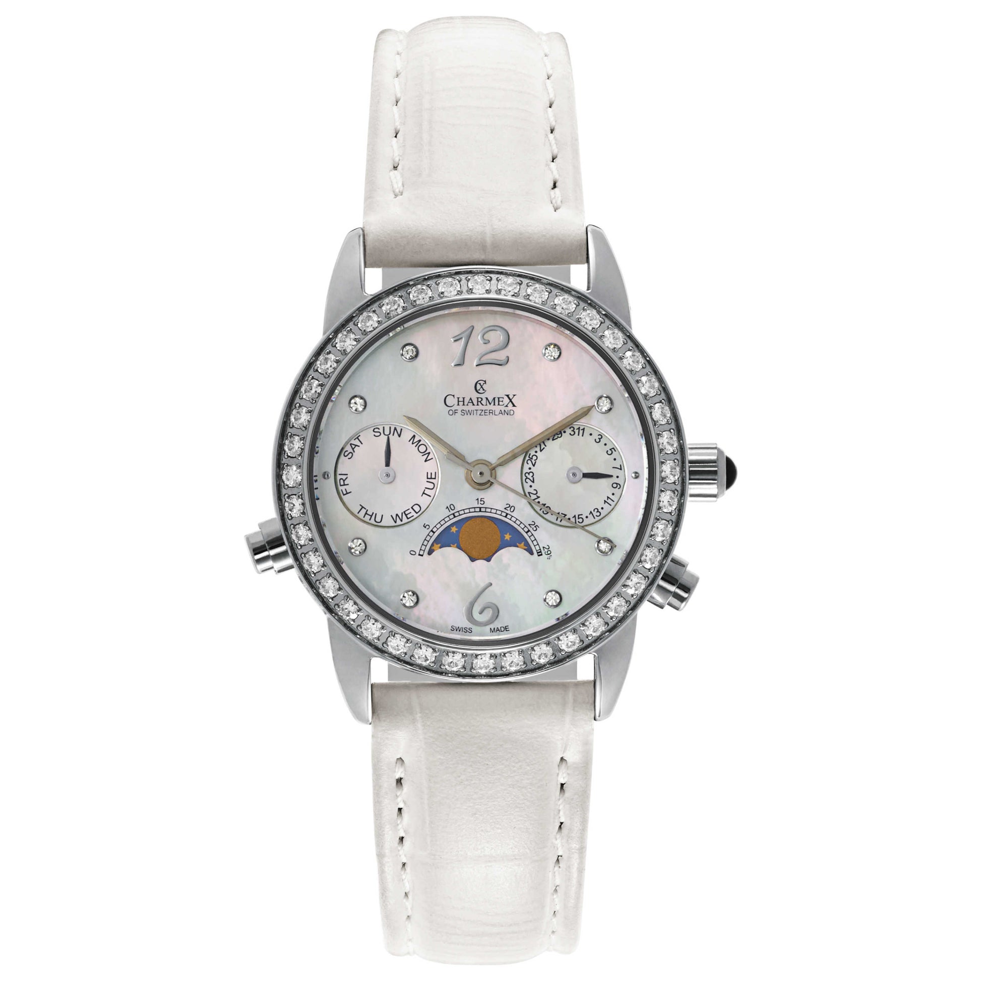 Front view of Charmex Mandalay Women's Swiss Quartz (Battery-Powered) Watch 5910