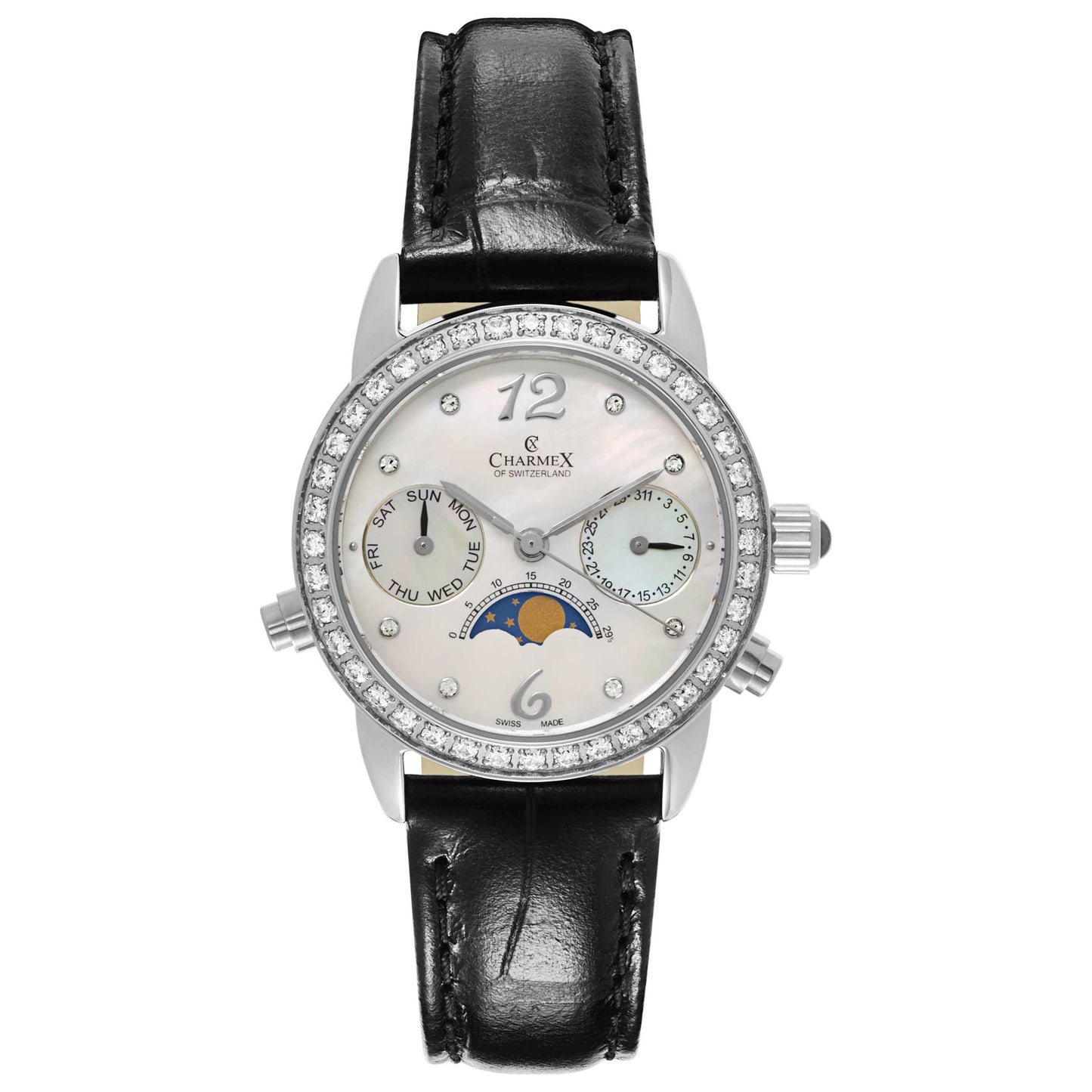 Front view of Charmex Mandalay Women's Swiss Quartz (Battery-Powered) Watch 5911