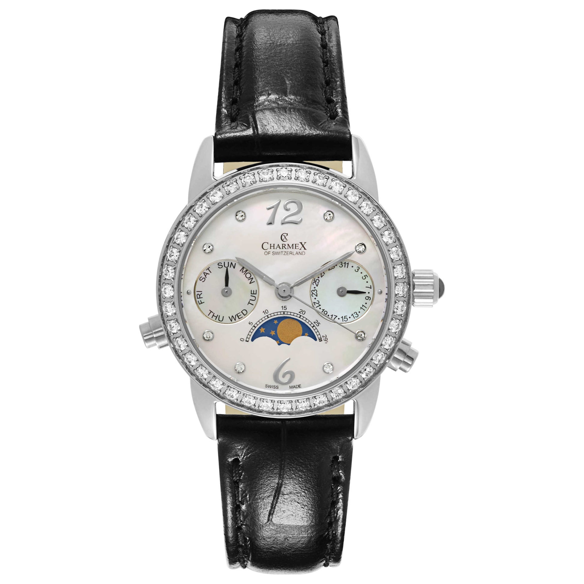 Front view of Charmex Mandalay Women's Swiss Quartz (Battery-Powered) Watch 5911