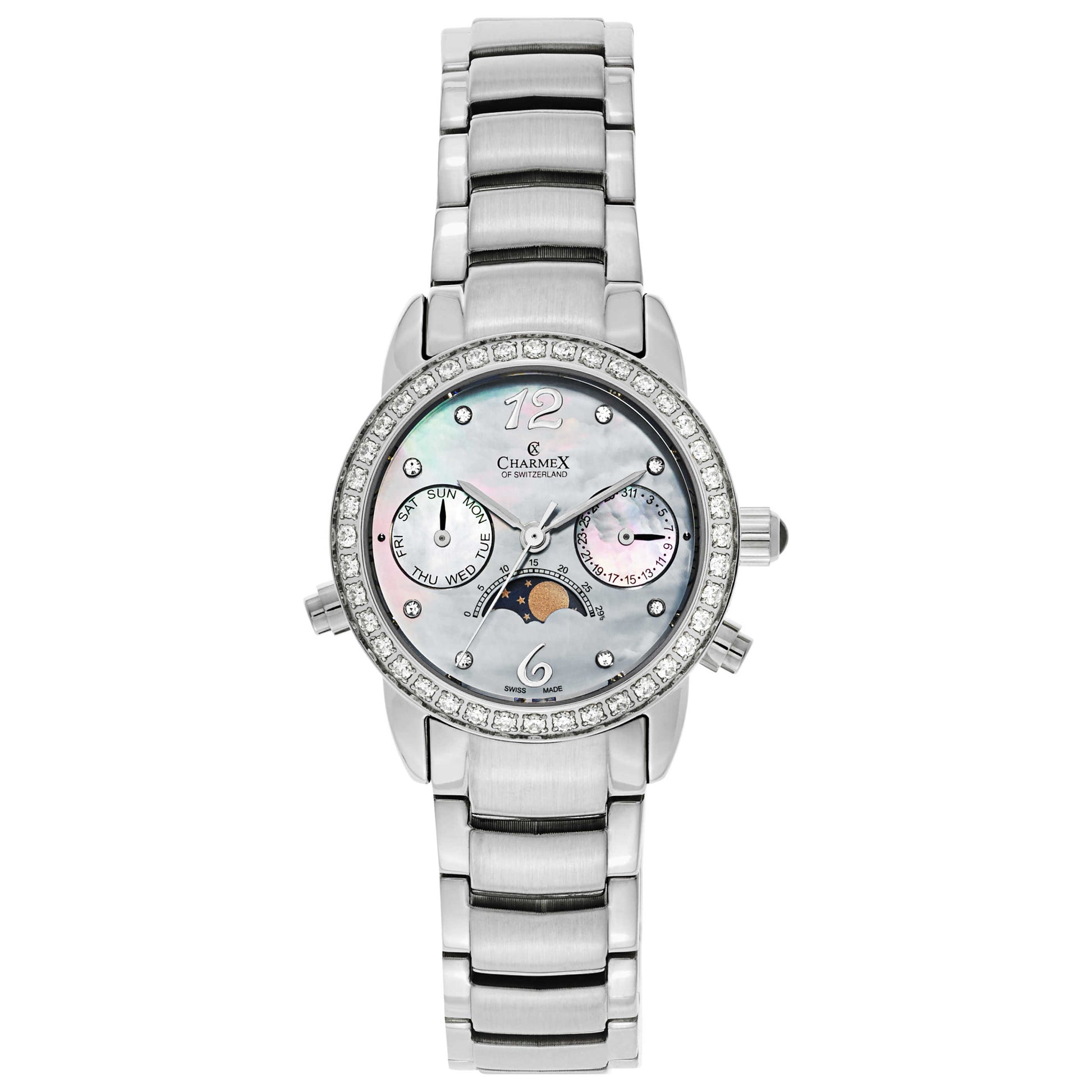 Front view of Charmex Mandalay Women's Swiss Quartz (Battery-Powered) Watch 5922