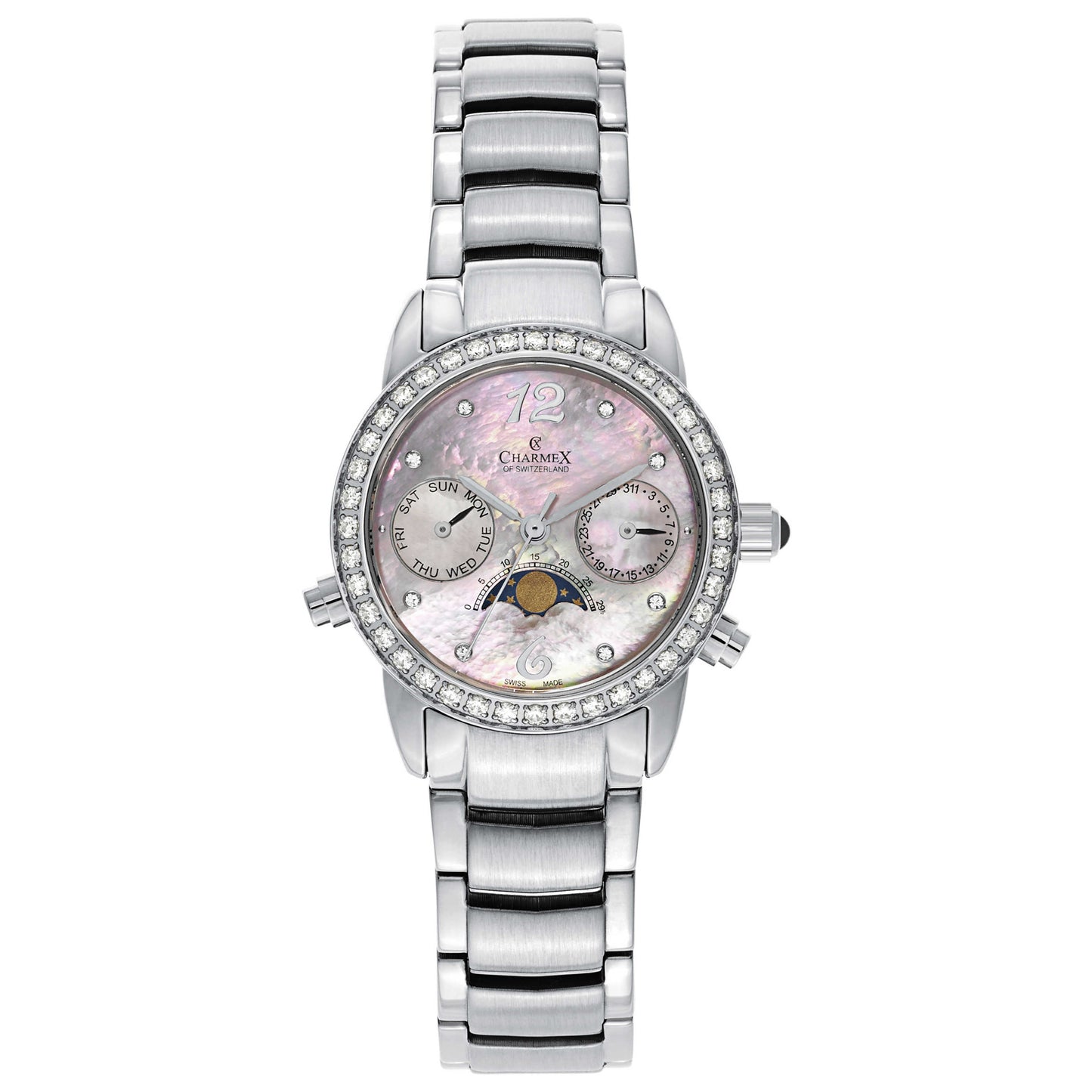 Front view of Charmex Mandalay Women's Swiss Quartz (Battery-Powered) Watch 5923