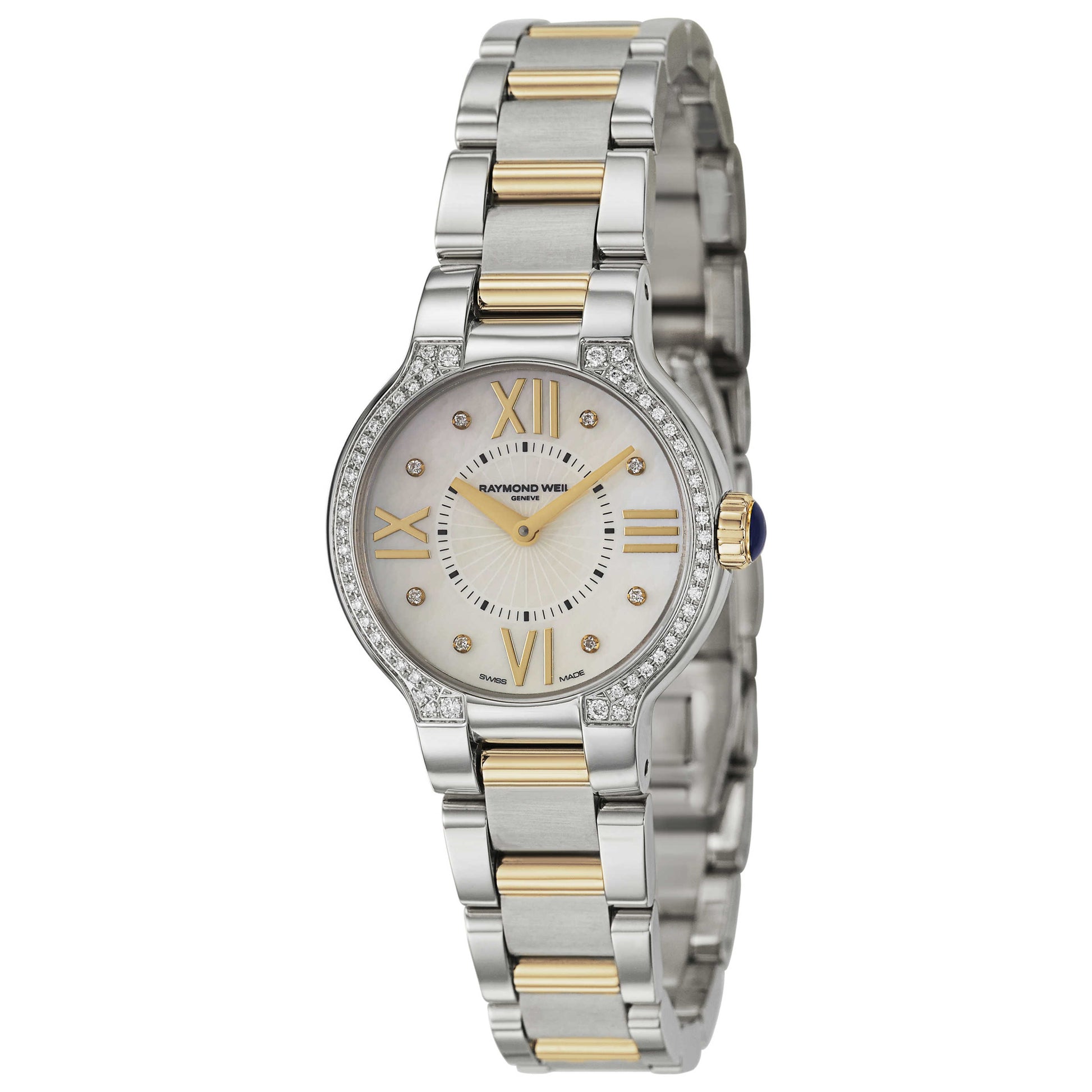Front view of Raymond Weil Noemia Women's Swiss Quartz (Battery-Powered) Watch 5927-SPS-00995