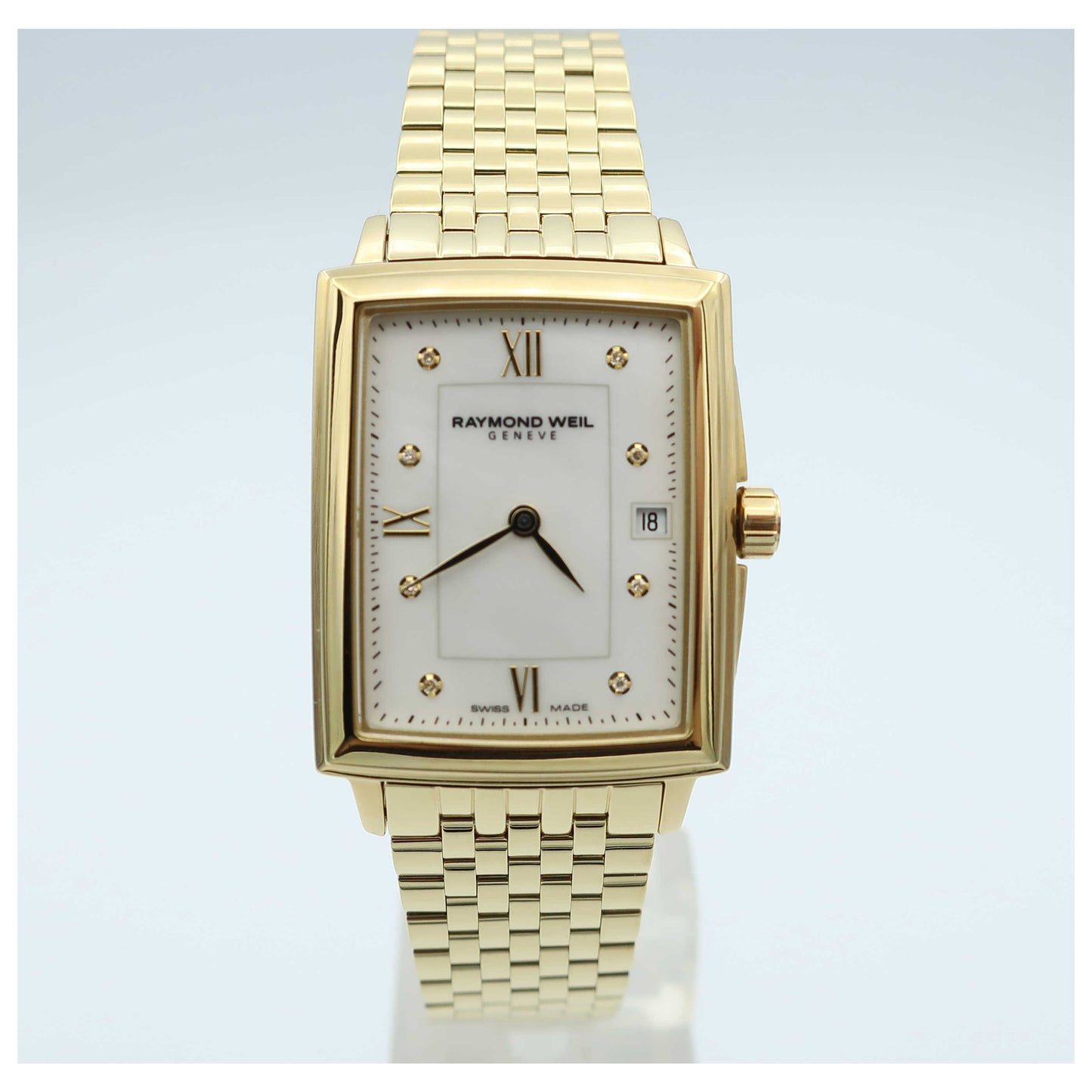 Front view of Raymond Weil Tradition Women's Swiss Quartz (Battery-Powered) Watch 5956-P-00995-SD