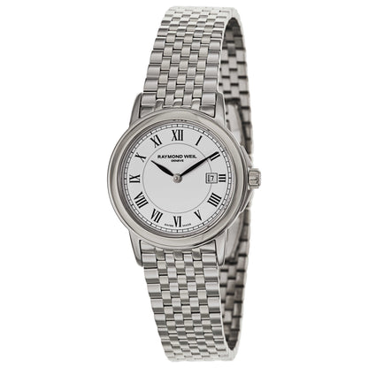 Front view of Raymond Weil Tradition Women's Swiss Quartz (Battery-Powered) Watch 5966-ST-00300