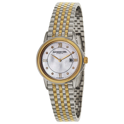 Front view of Raymond Weil Tradition Women's Swiss Quartz (Battery-Powered) Watch 5966-STP-00995