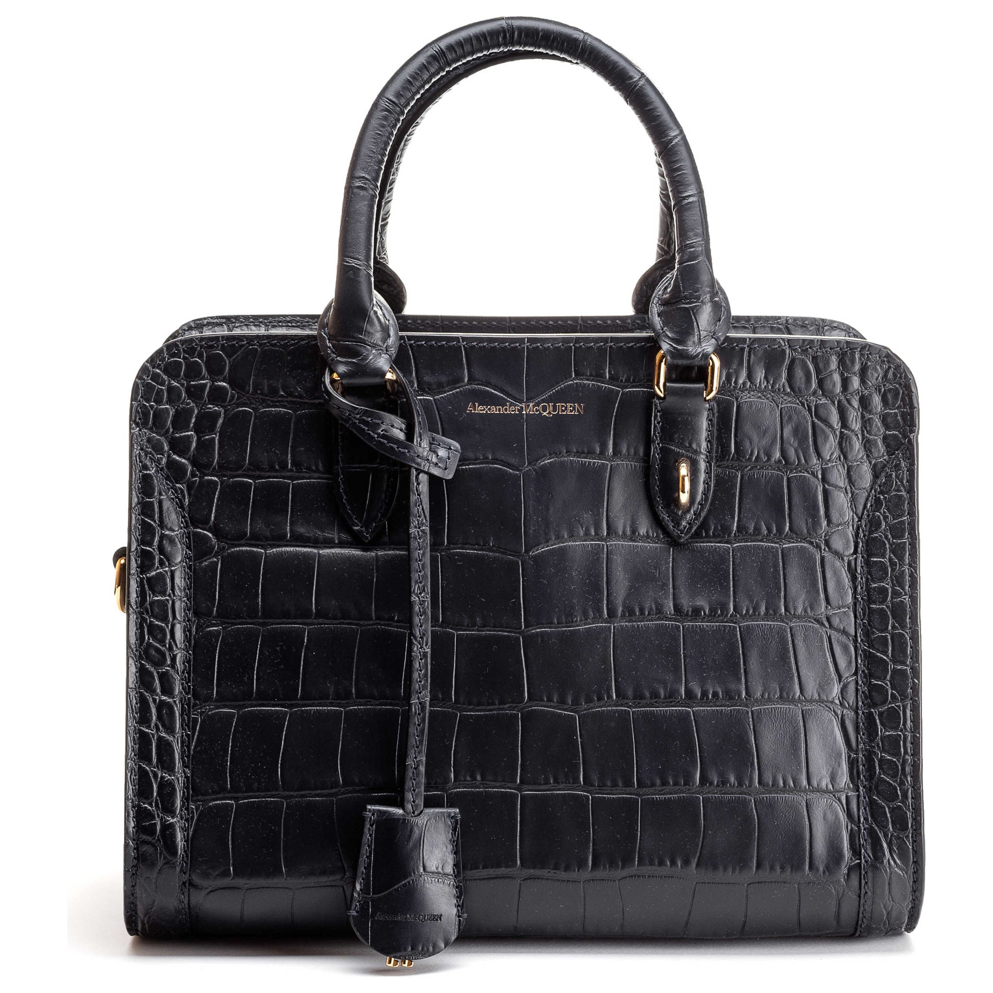 Front view of Alexander McQueen Padlock Zip Women's Handbags 598799-DZT0G-4011