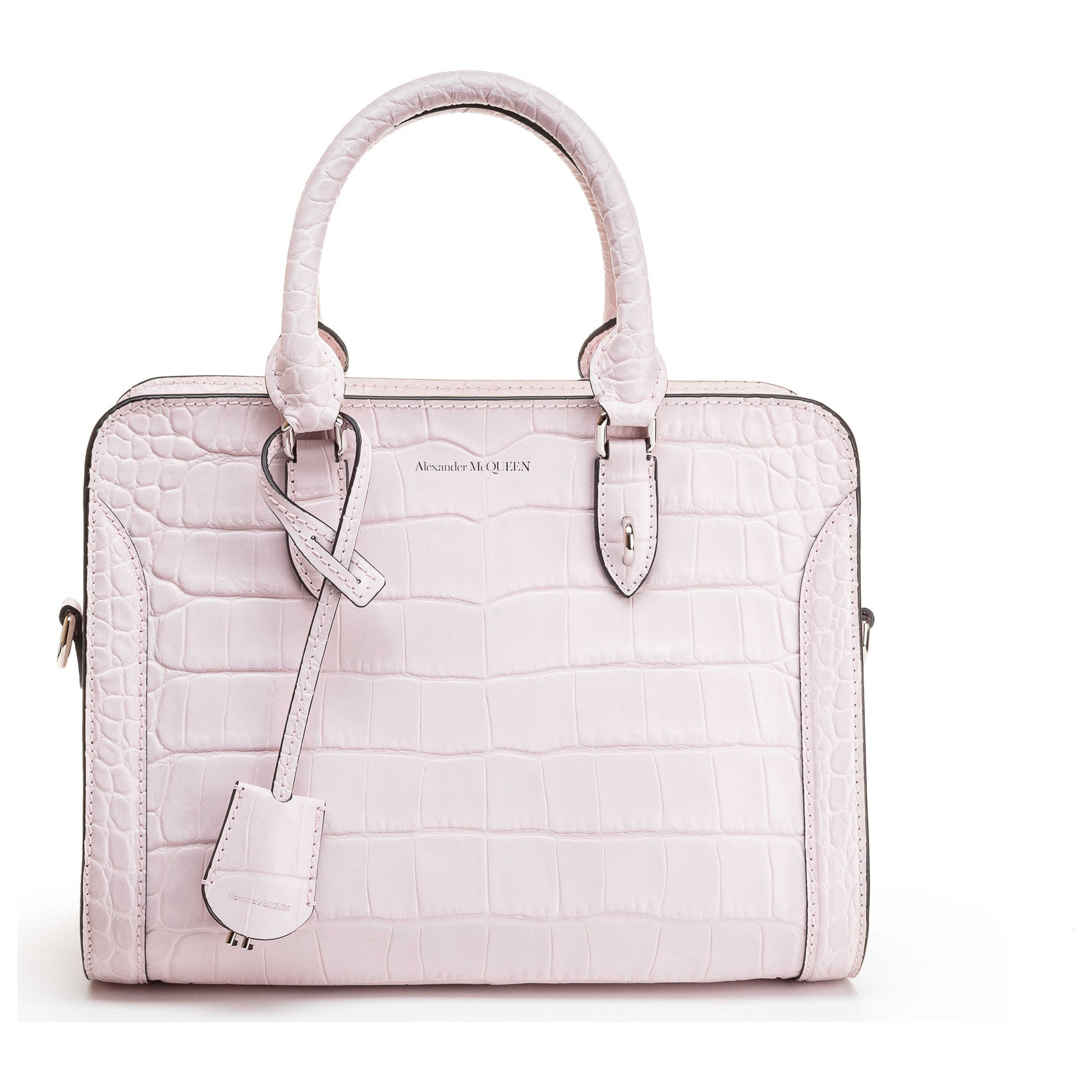 Front view of Alexander McQueen Padlock Zip Women's Handbags 598799-DZT0I-5823