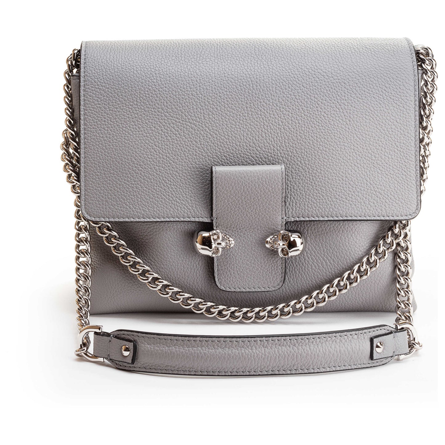 Front view of Alexander McQueen Twin Skull Women's Handbags 598801-BPT0I-1920