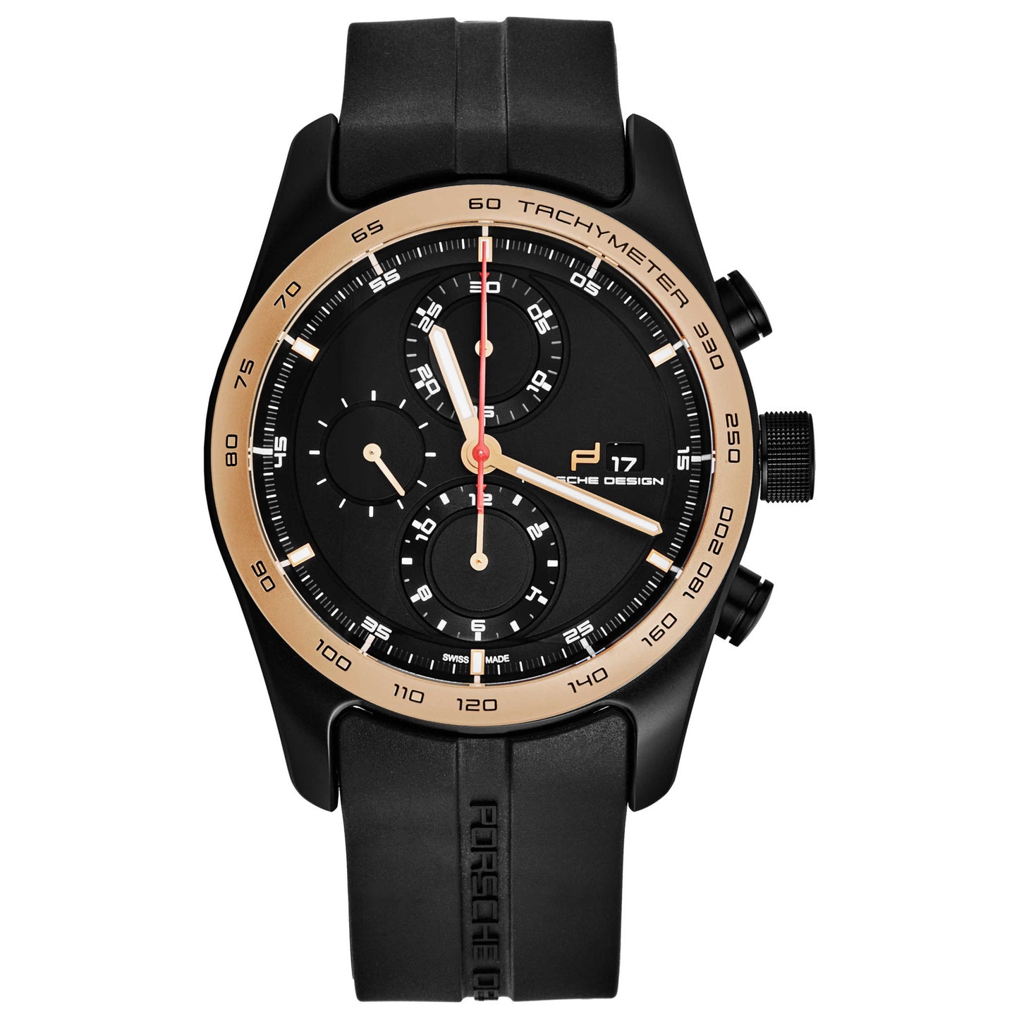 Front view of Porsche Design Chrono 1 Men's Automatic Watch 6010.1030.04052