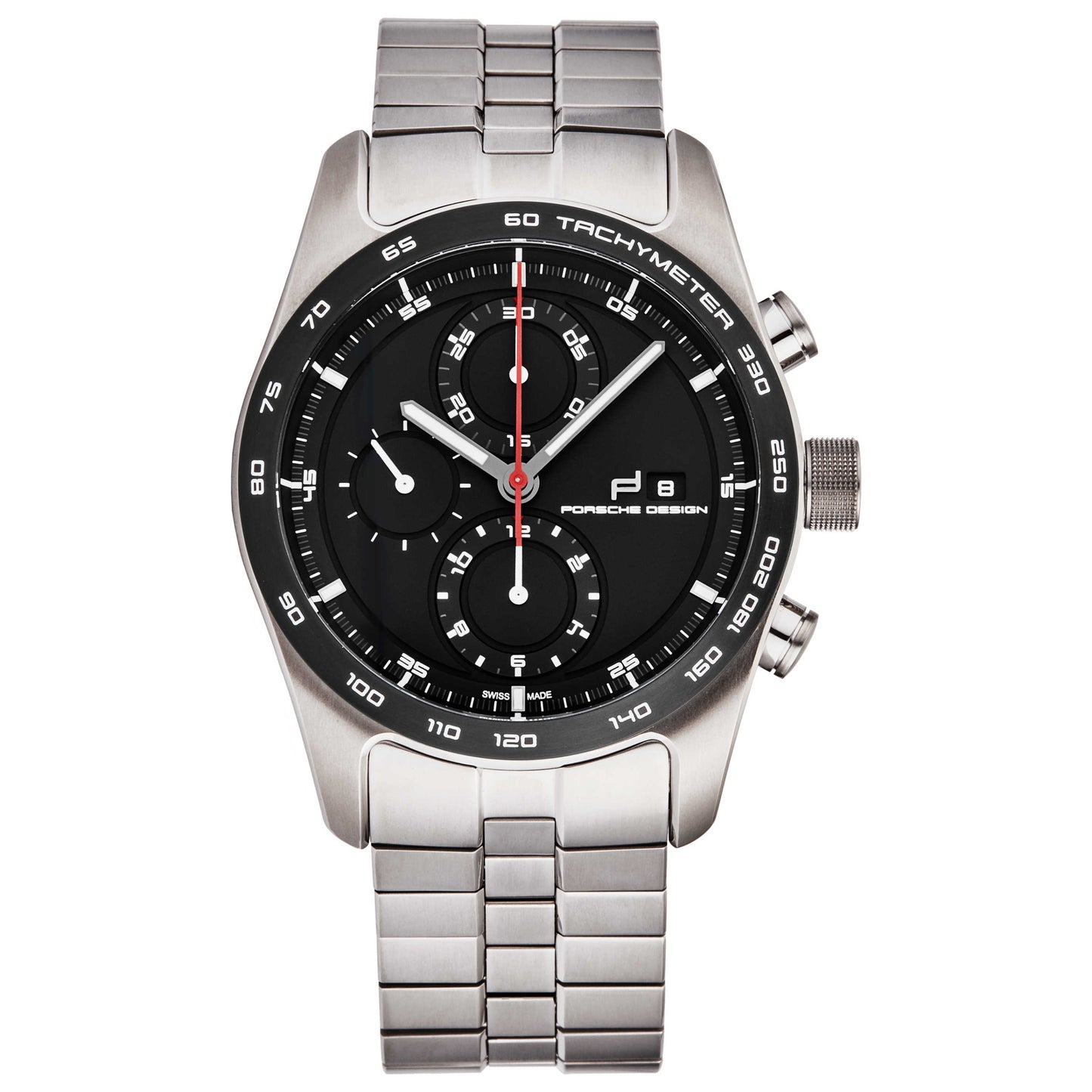 Front view of Porsche Design Chrono 1 Men's Automatic Watch 6010.1090.01042