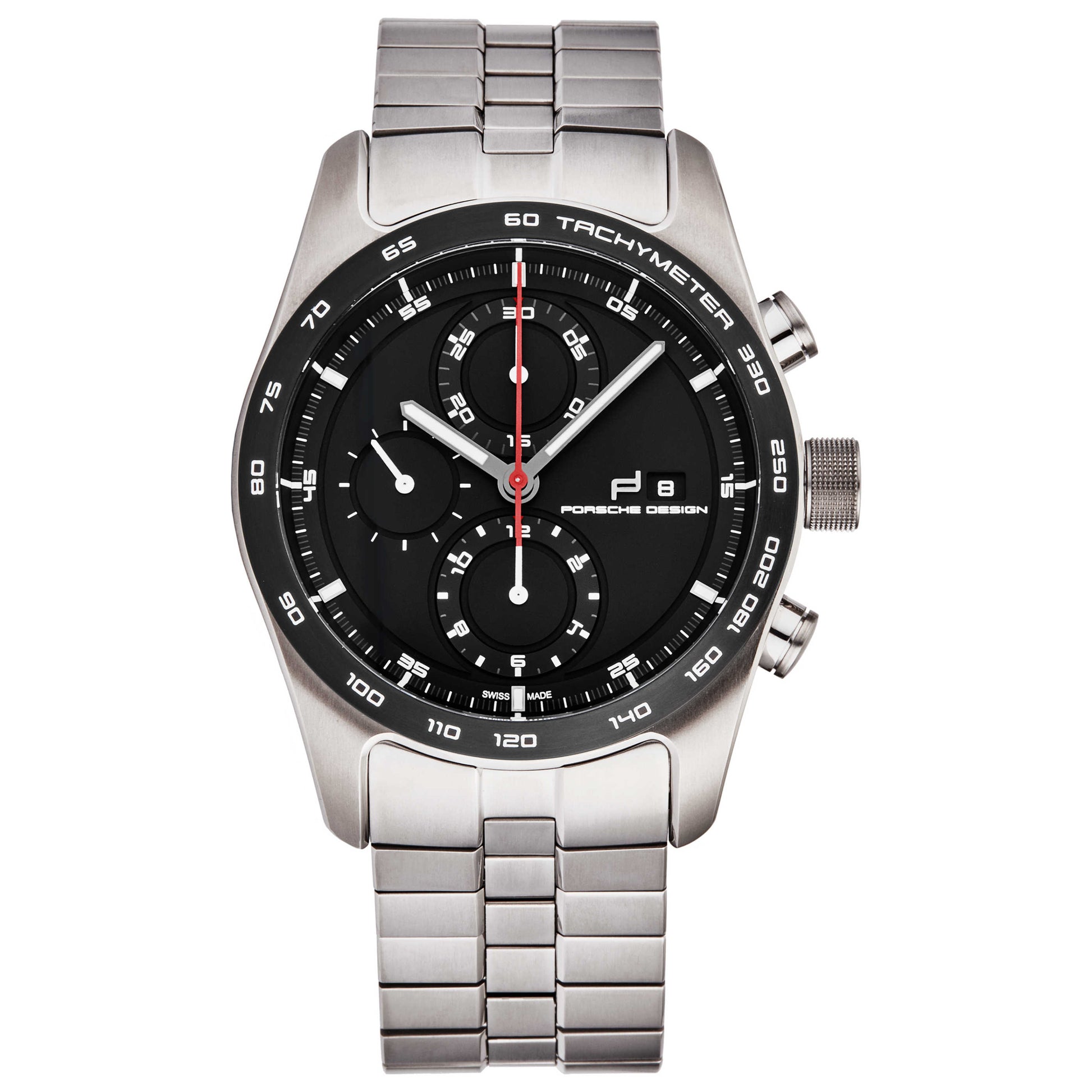 Front view of Porsche Design Chrono 1 Men's Automatic Watch 6010.1090.01042