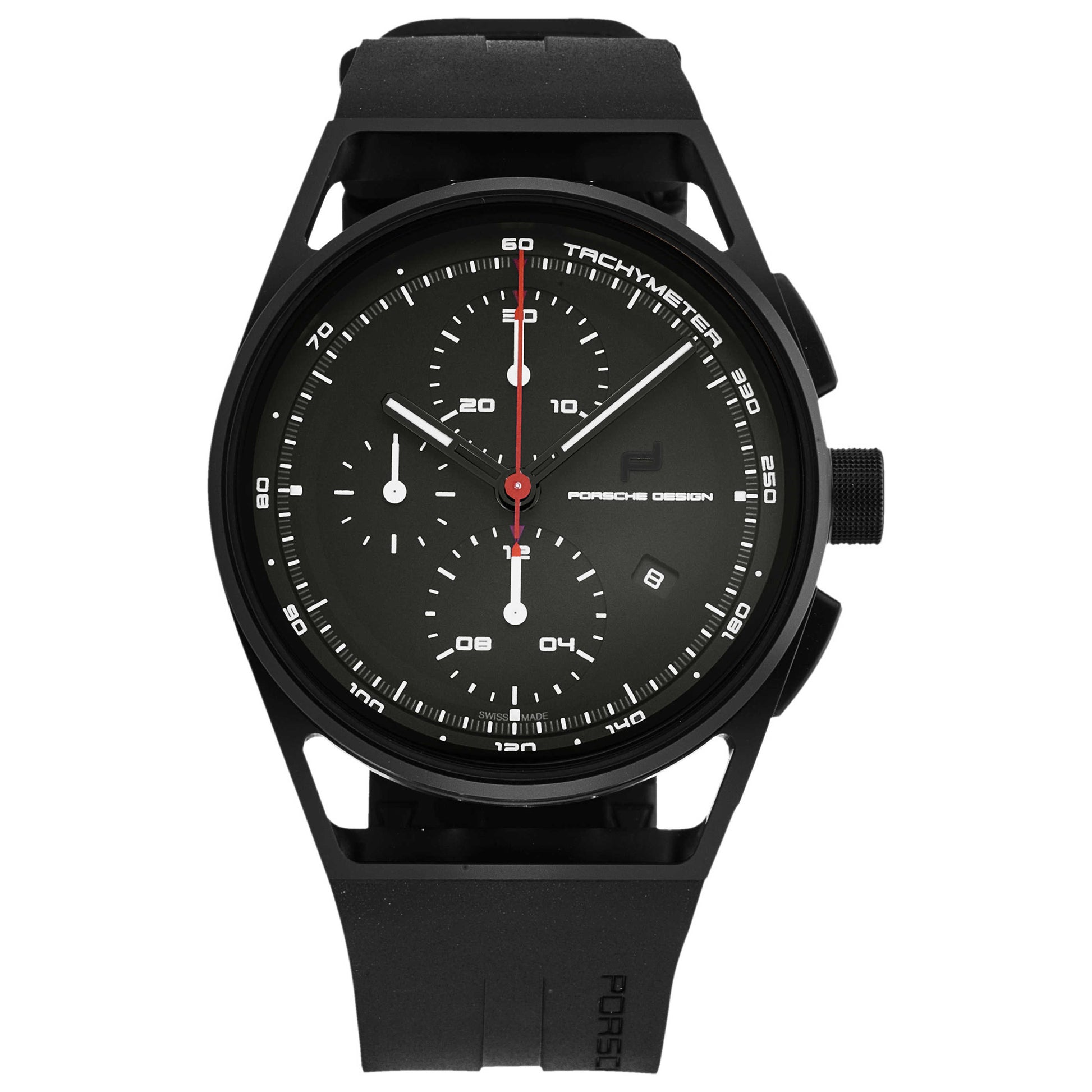 Front view of Porsche Design Chronotimer Men's Automatic Watch 6020.1020.03062