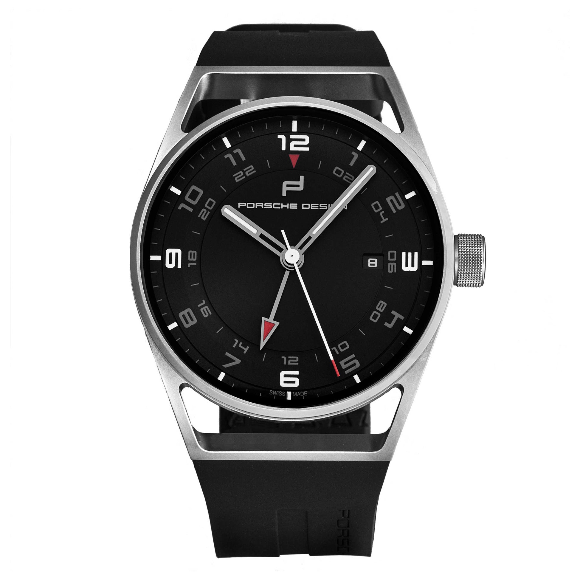 Front view of Porsche Design Globetimer Men's Automatic Watch 6020.2010.01062
