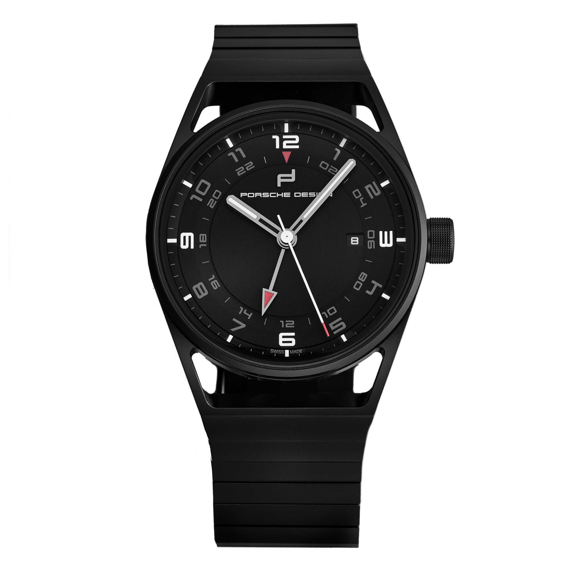 Front view of Porsche Design Globetimer Men's Automatic Watch 6020.2020.01022