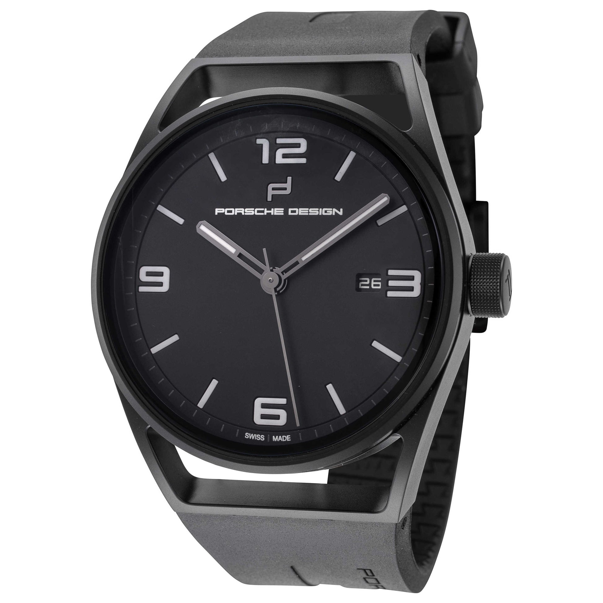 Front view of Porsche Design Datetimer Men's Automatic Watch 6020.3020.03062