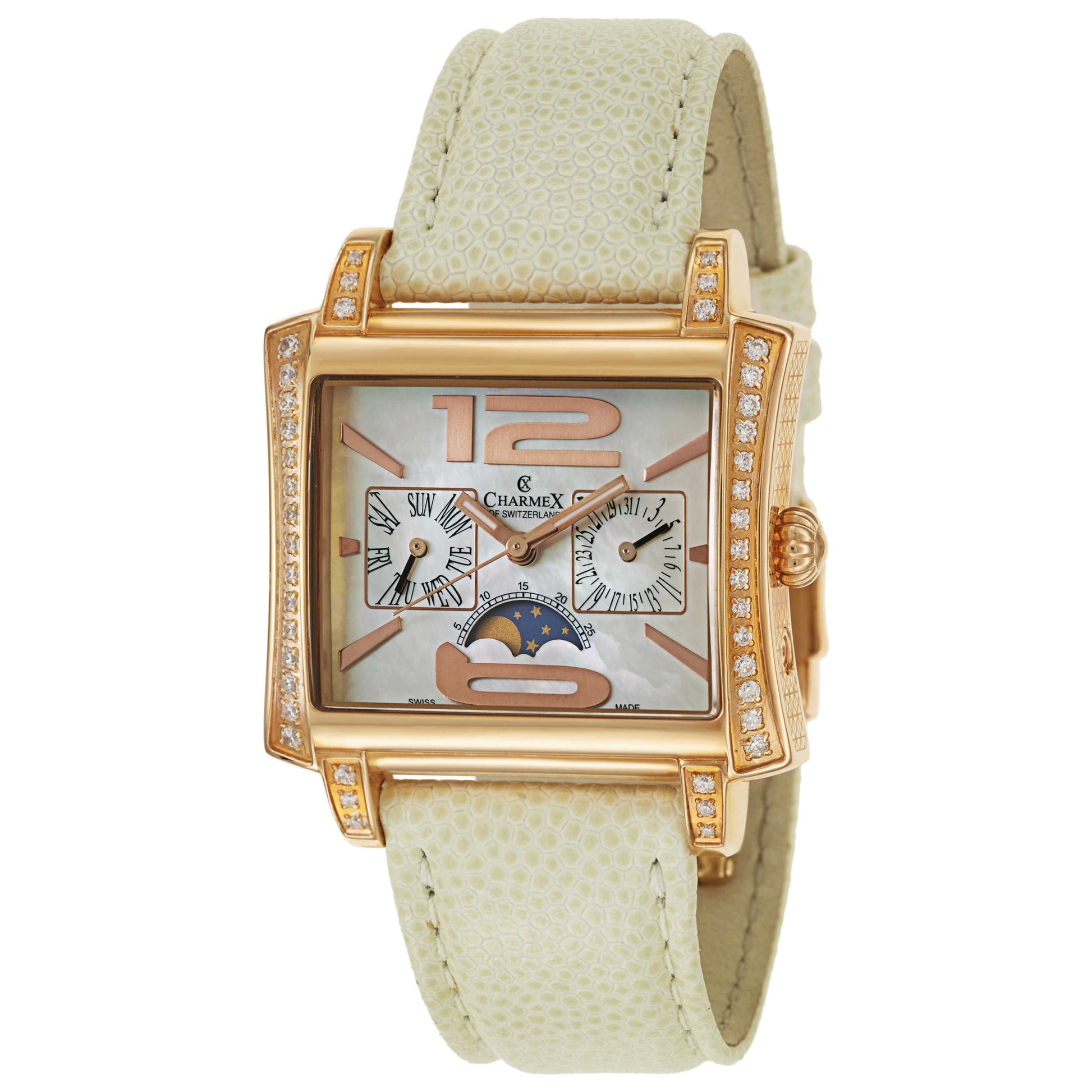 Front view of Charmex Cap Ferrat Women's Swiss Quartz (Battery-Powered) Watch 6020